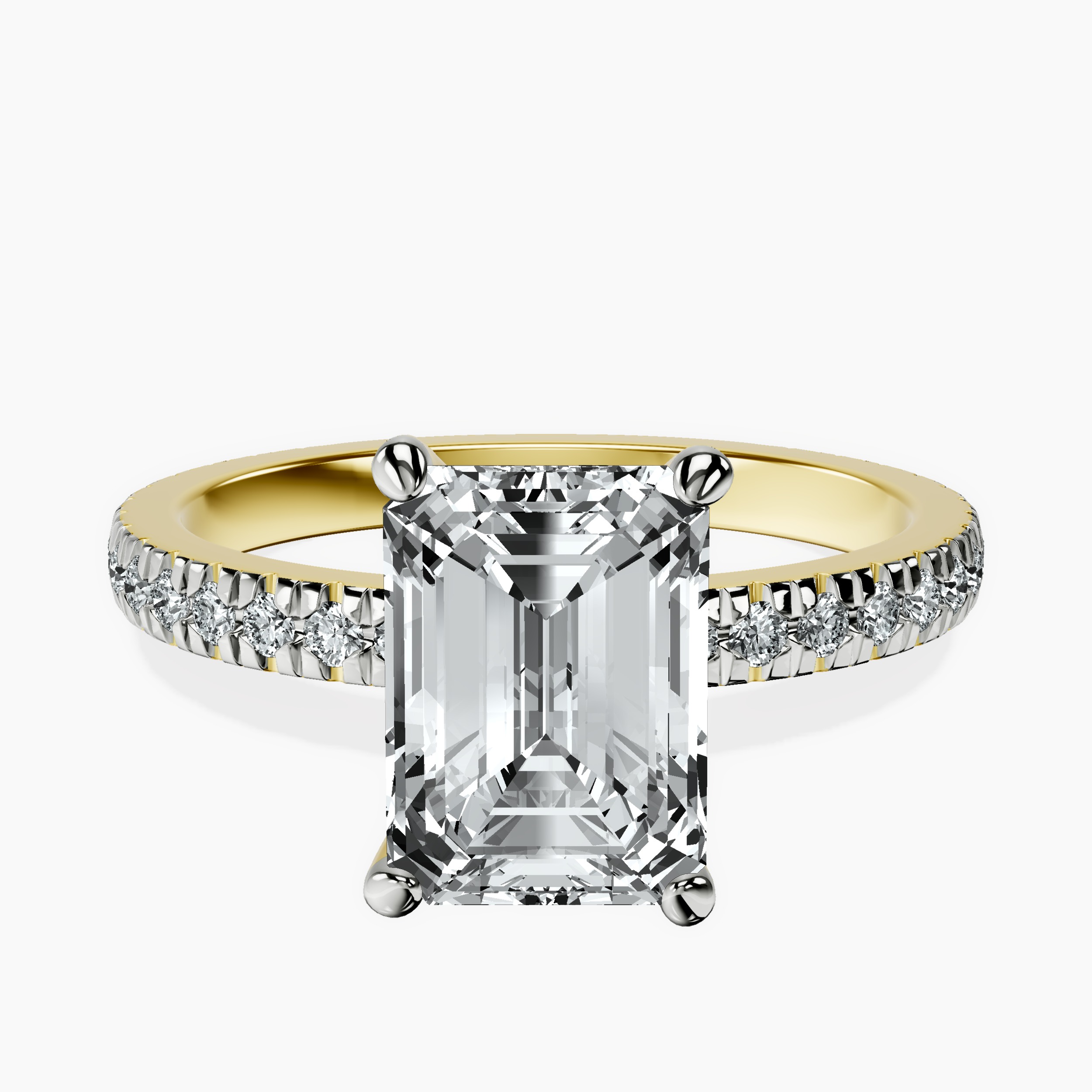 10kt Yellow Gold Emily Eternity Lab Diamond Ring front image