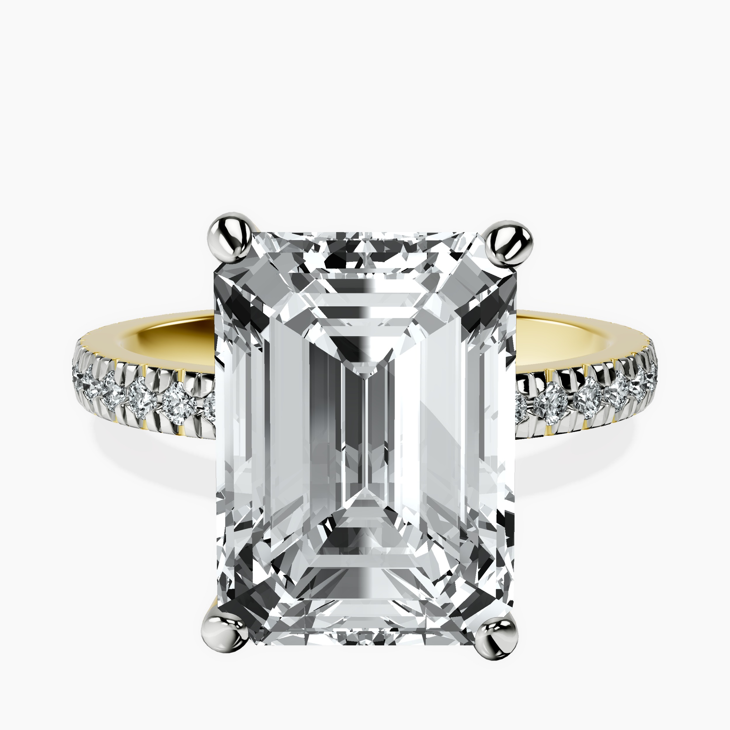 10kt Yellow Gold Emily Eternity Lab Diamond Ring front image