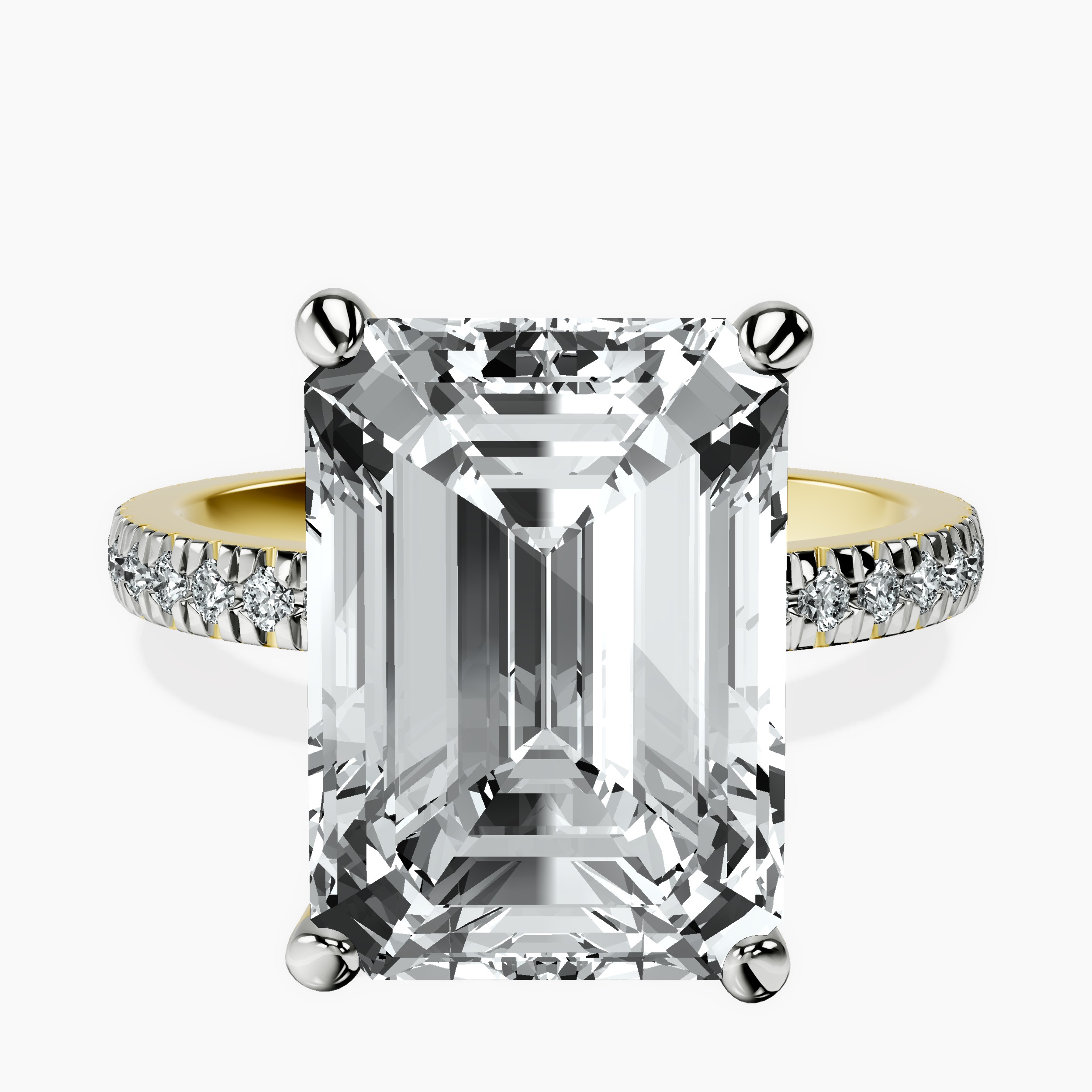 10kt Yellow Gold Emily Eternity Lab Diamond Ring front image