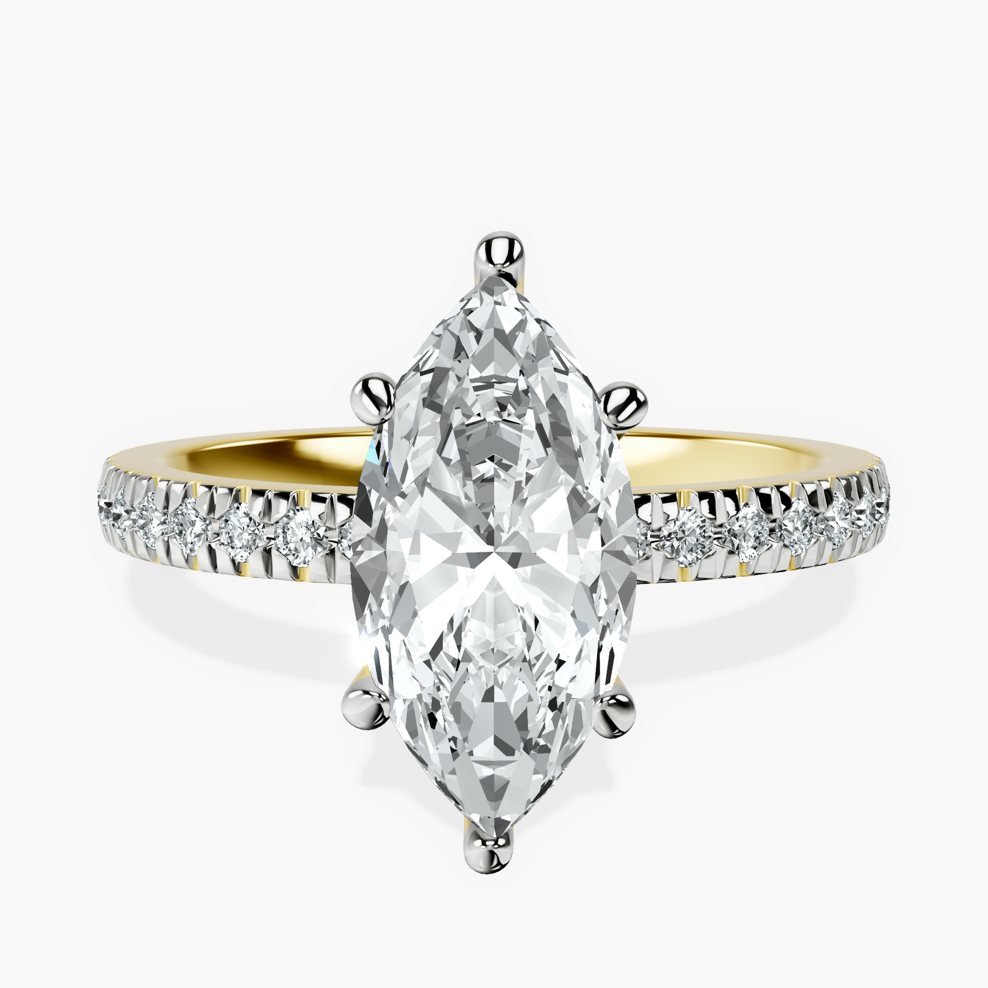 9ct Yellow Gold Emily Eternity Lab Diamond Ring front image