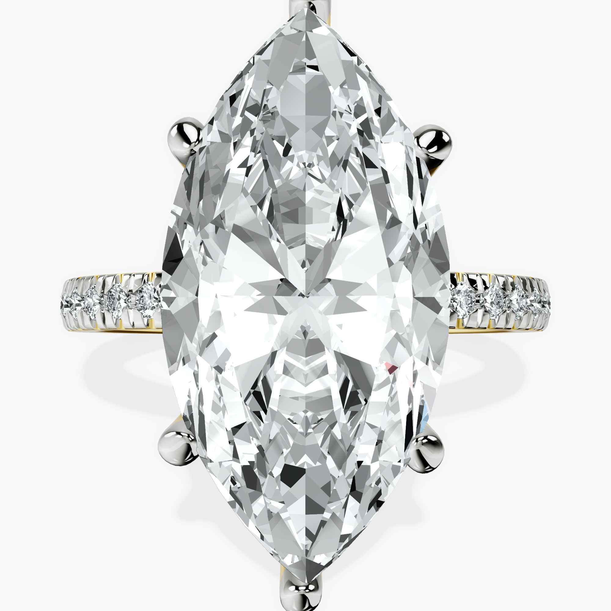 10kt Yellow Gold Emily Eternity Lab Diamond Ring front image