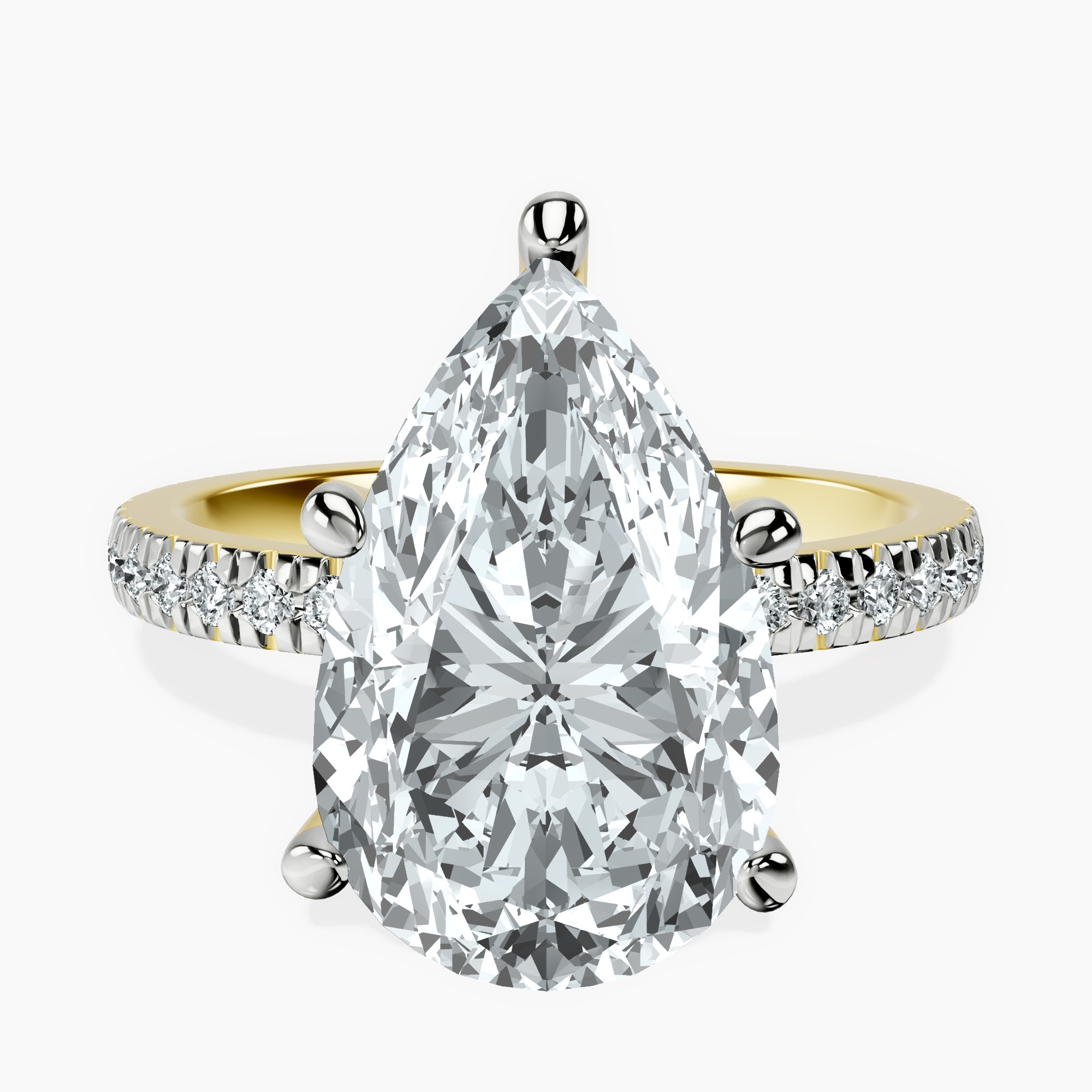 10kt Yellow Gold Emily Eternity Lab Diamond Ring front image