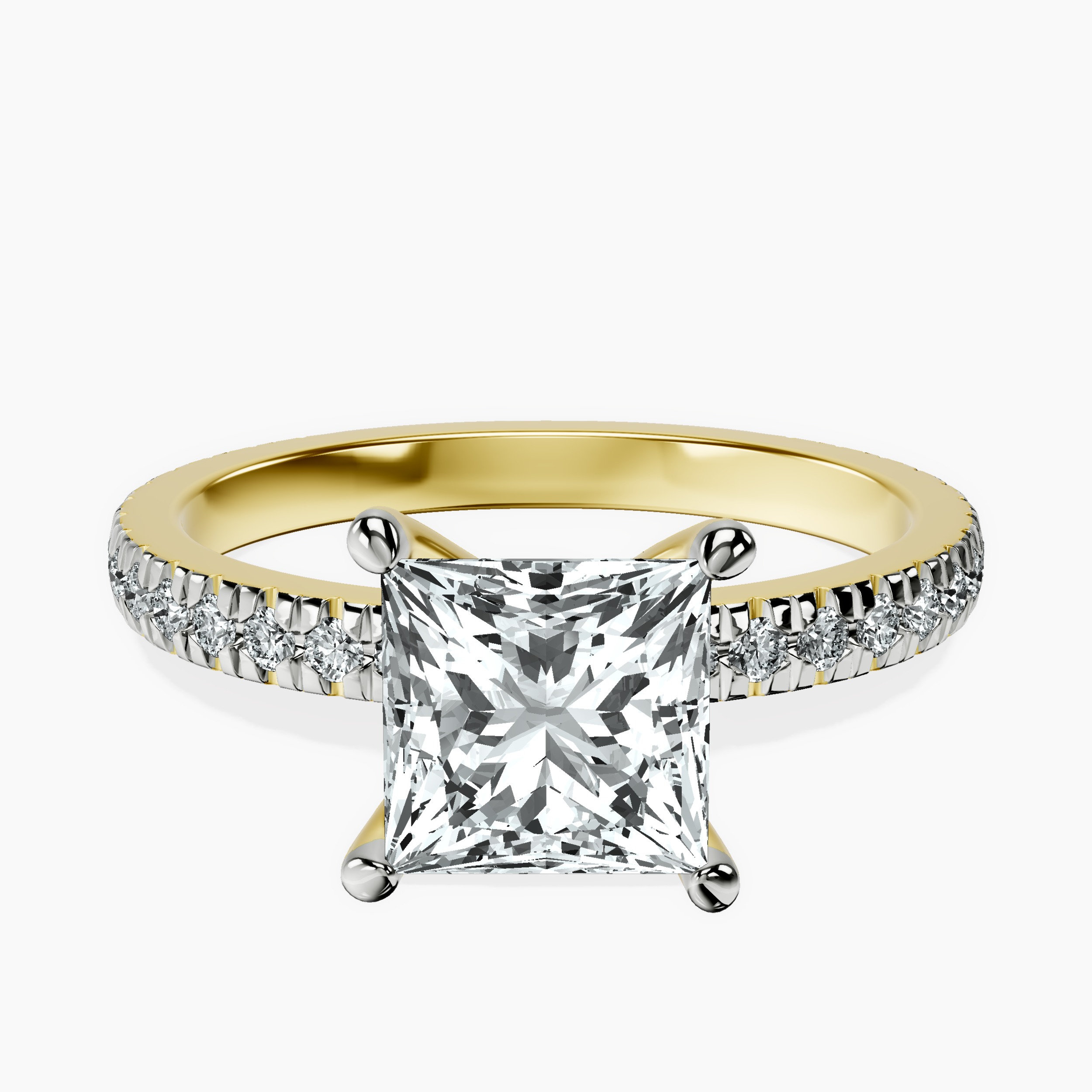 9ct Yellow Gold Emily Eternity Lab Diamond Ring front image