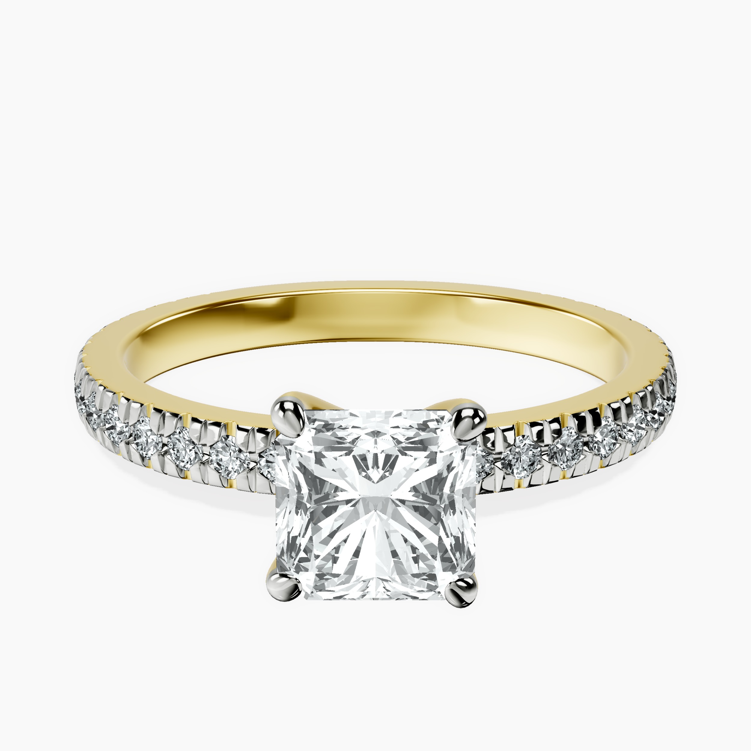 10kt Yellow Gold Emily Eternity Lab Diamond Ring front image