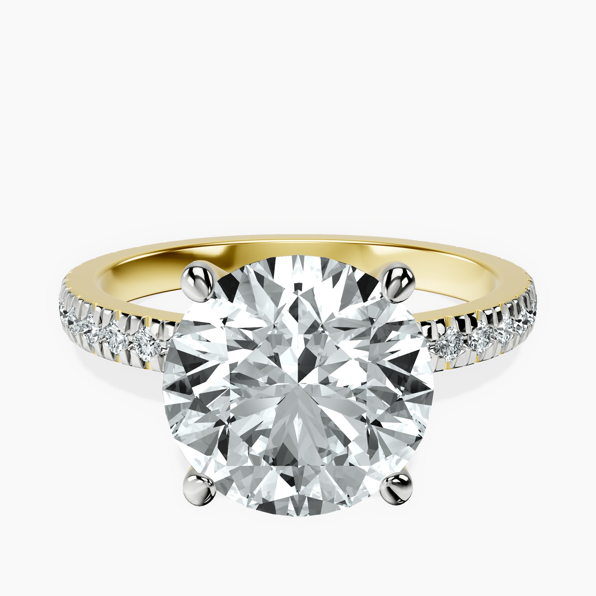 10kt Yellow Gold Emily Eternity Lab Diamond Ring front image