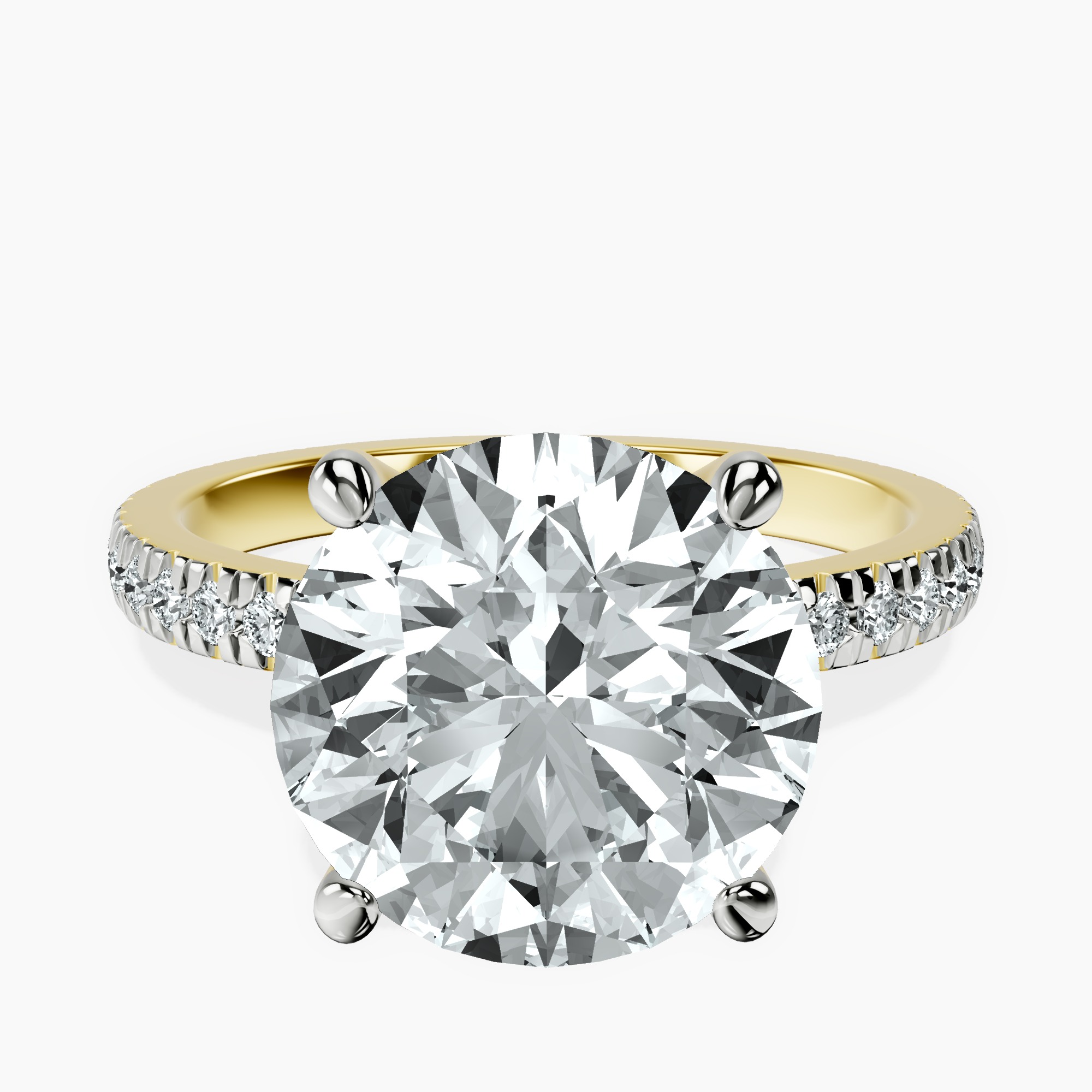 10kt Yellow Gold Emily Eternity Lab Diamond Ring front image