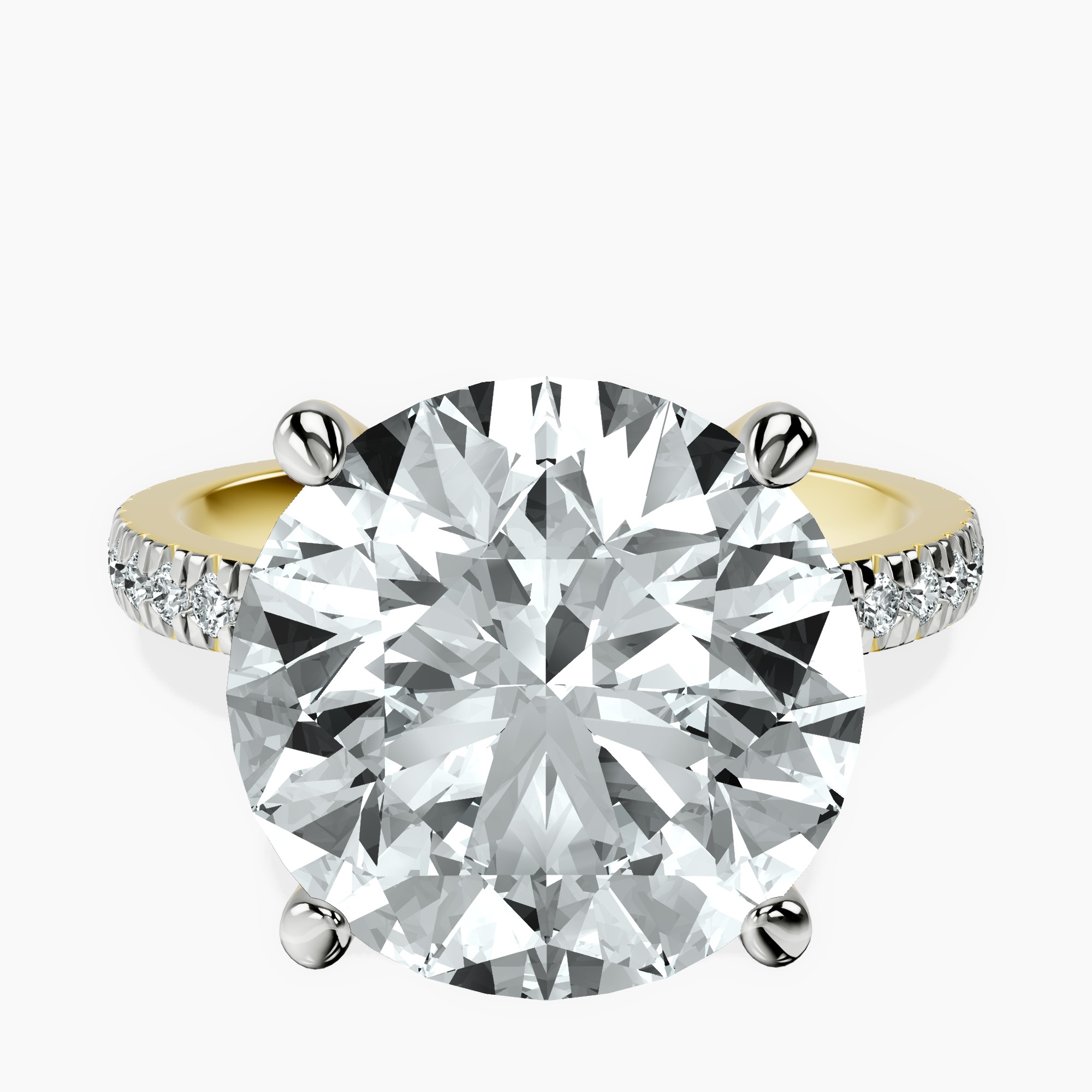 10kt Yellow Gold Emily Eternity Lab Diamond Ring front image