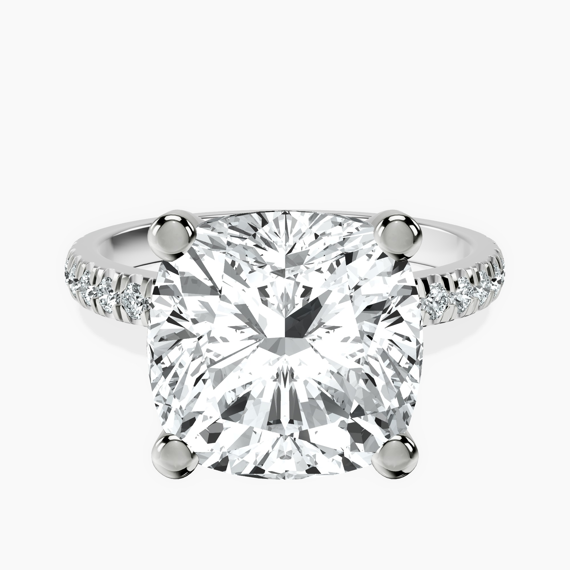 Platinum Venetia Half Eternity Lab Diamond Ring front image