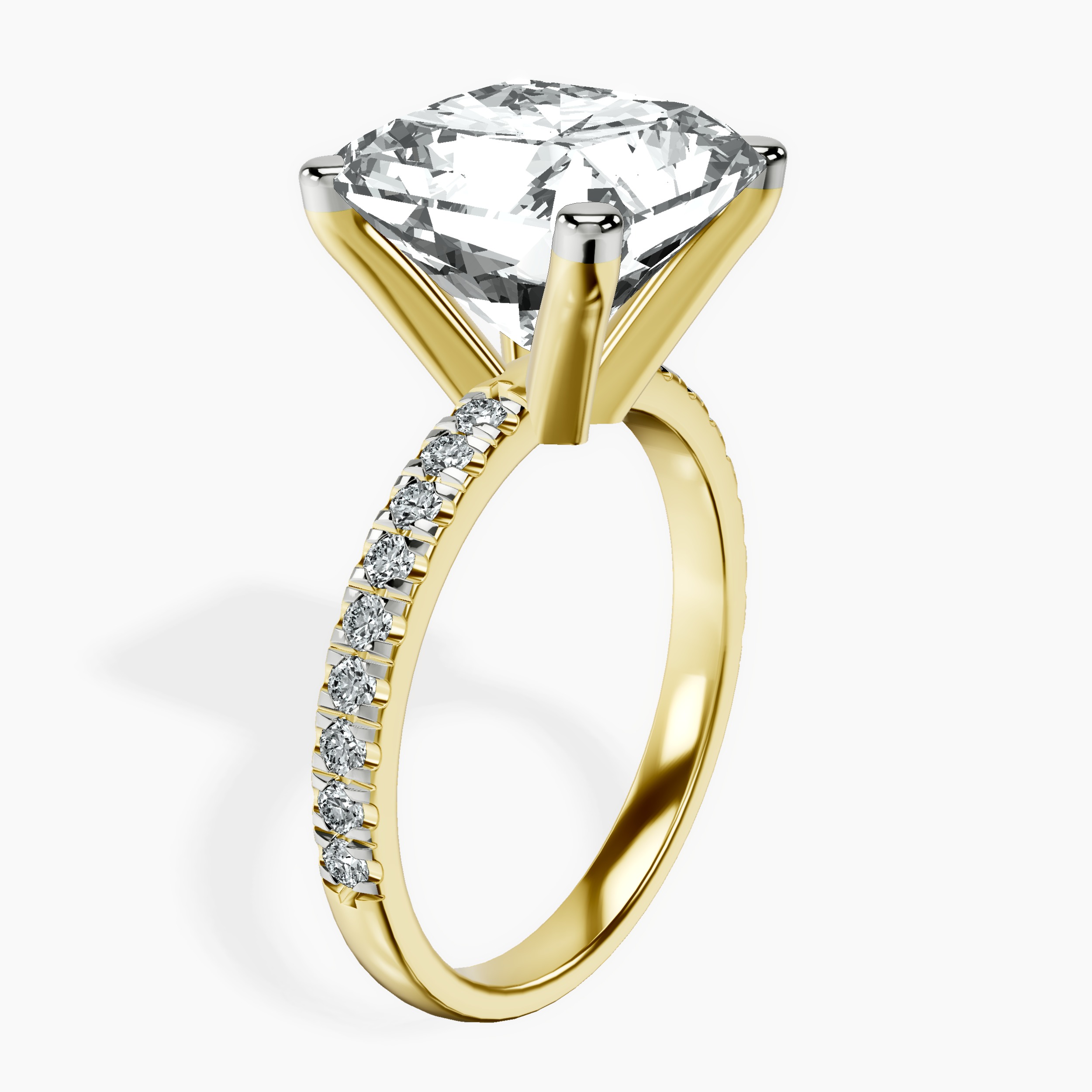 14kt Yellow Gold Venetia Half Eternity Lab Diamond Ring standing product image one