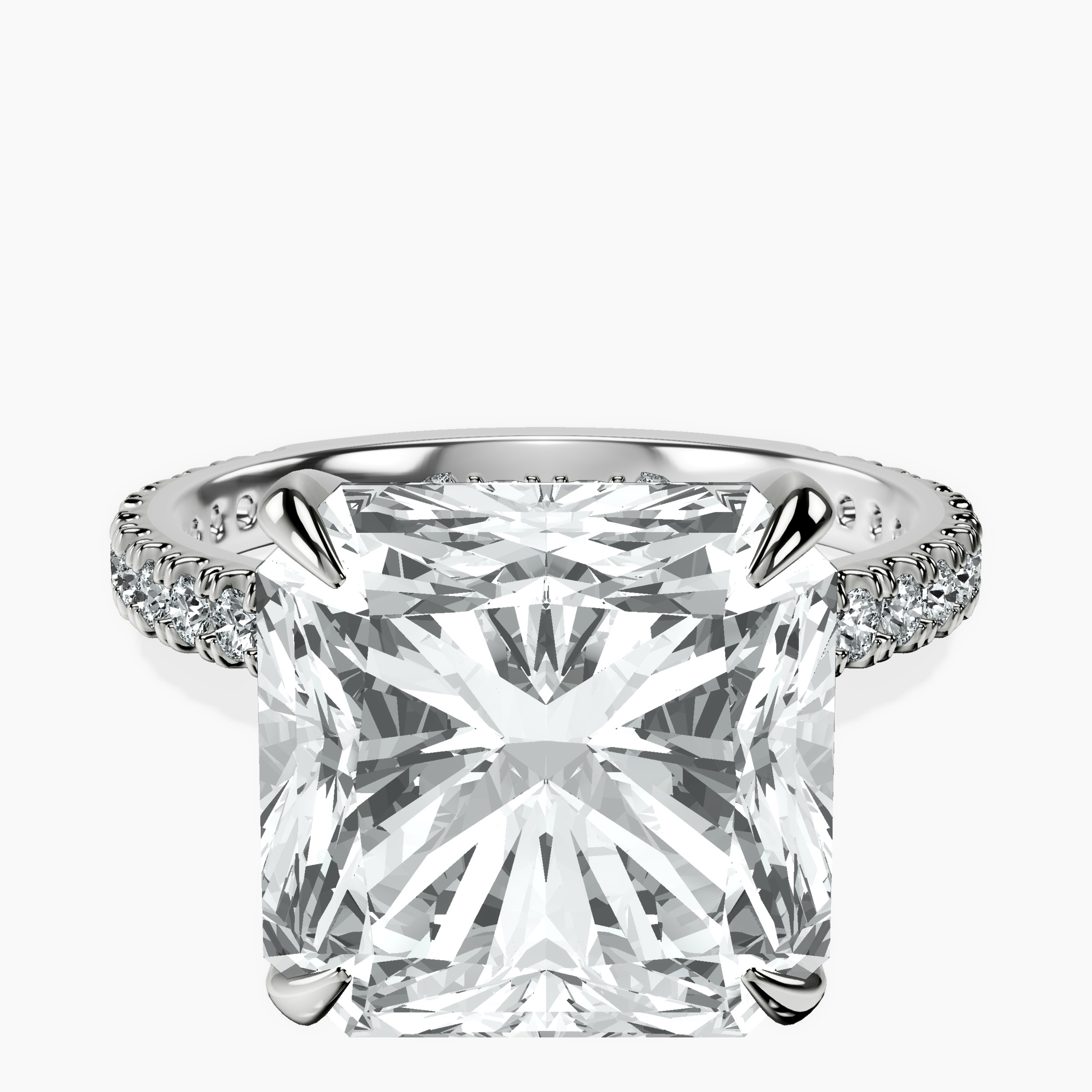 Platinum Myra Secret Halo Lab Diamond Ring front image