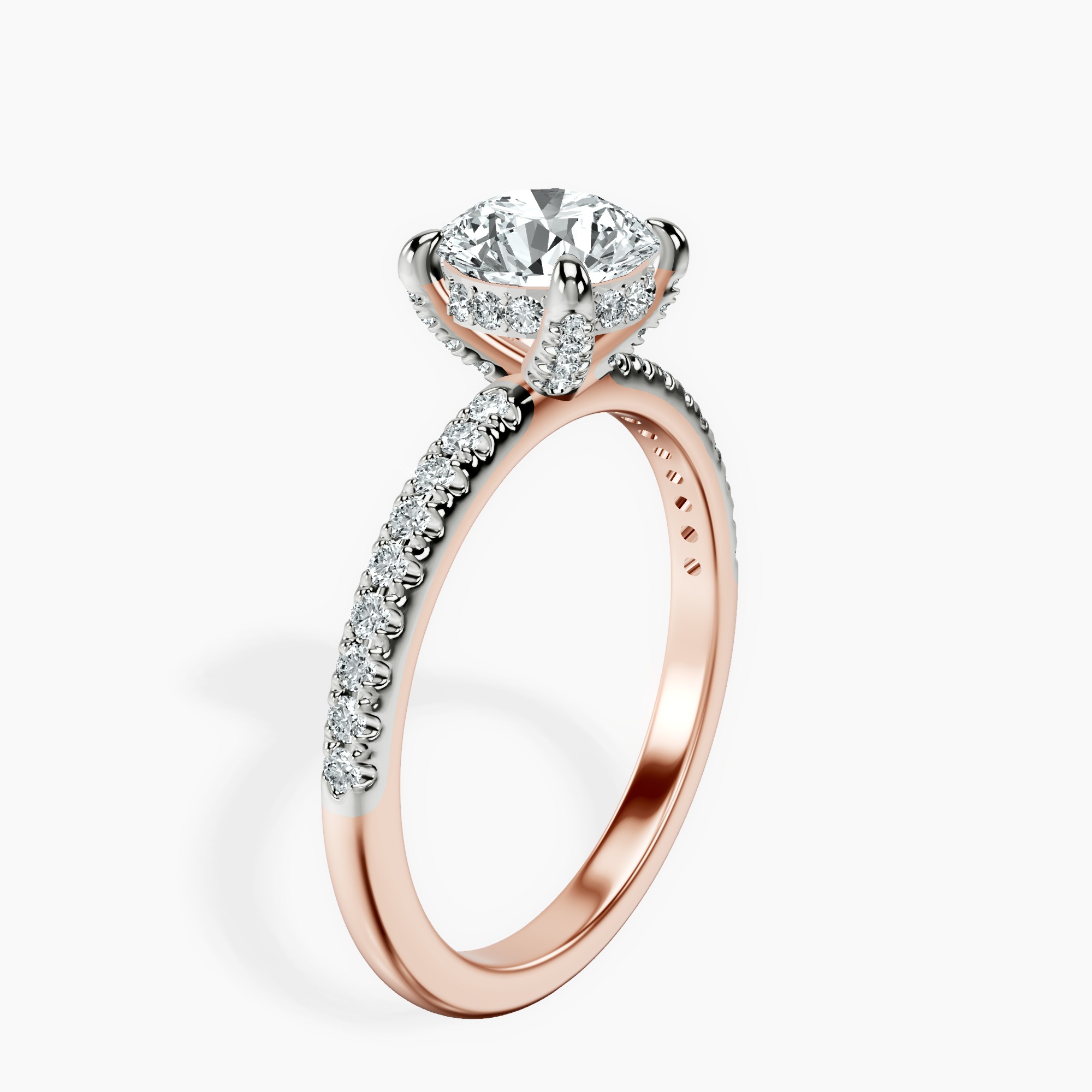 1.39 ct. round Serena Eternity Ring in 14kt rose gold standing product image one
