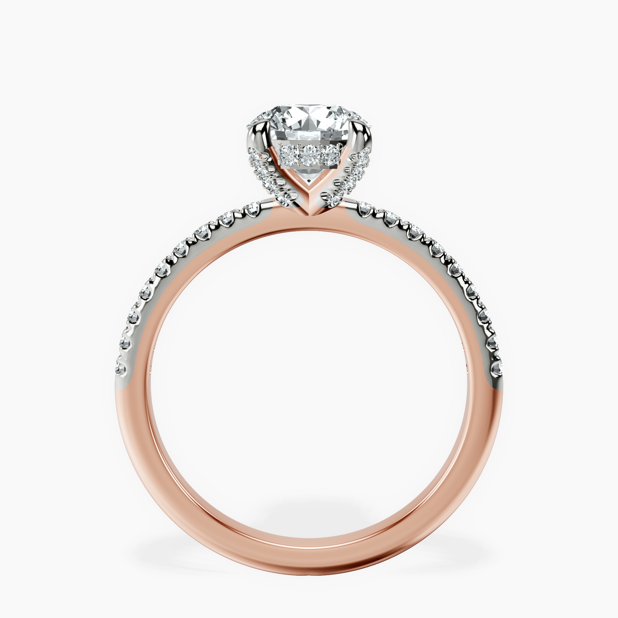 1.39 ct. round Serena Eternity Ring in 14kt rose gold side right image one