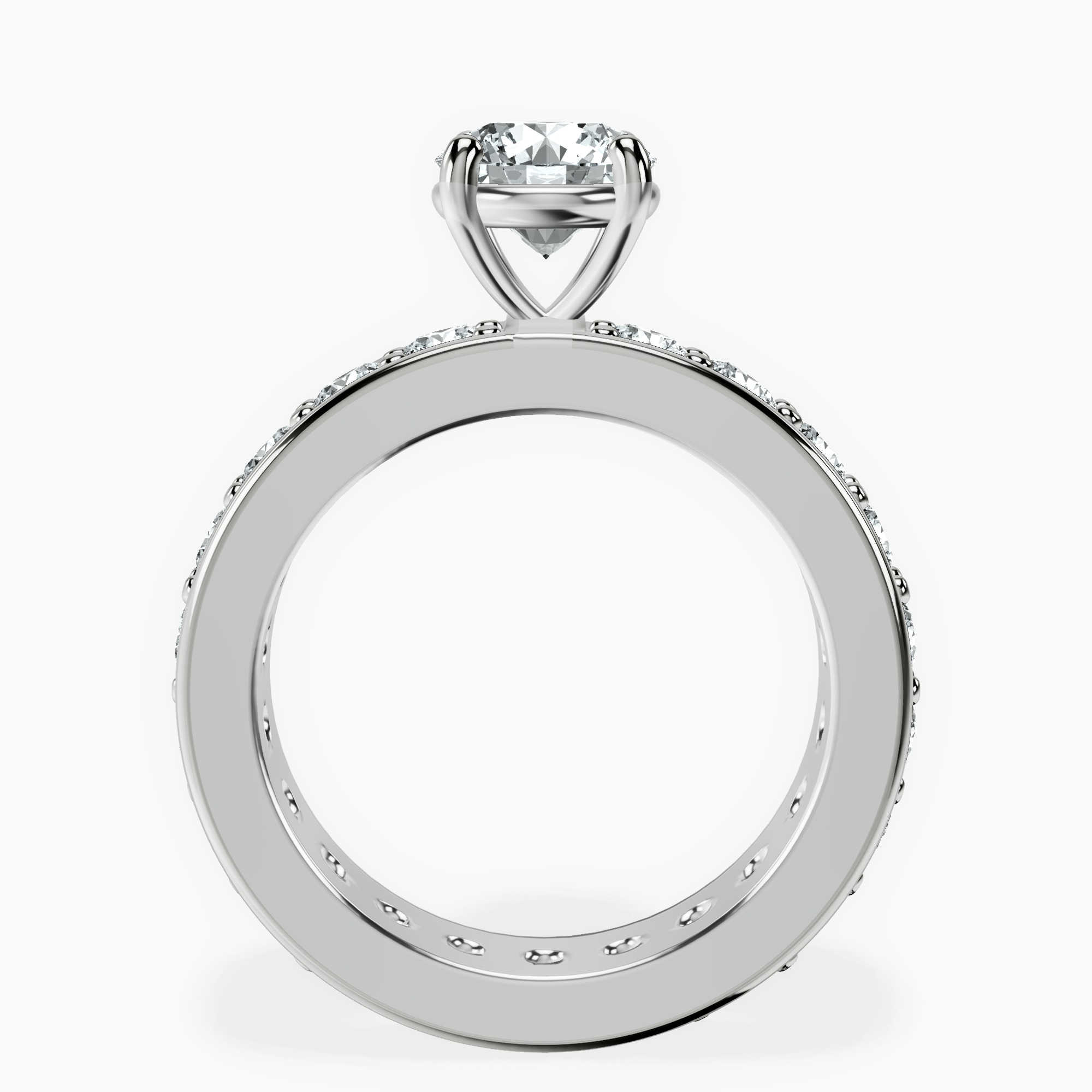 1.41 ct. round Madeline Full Eternity Ring in 14kt white gold side right image one