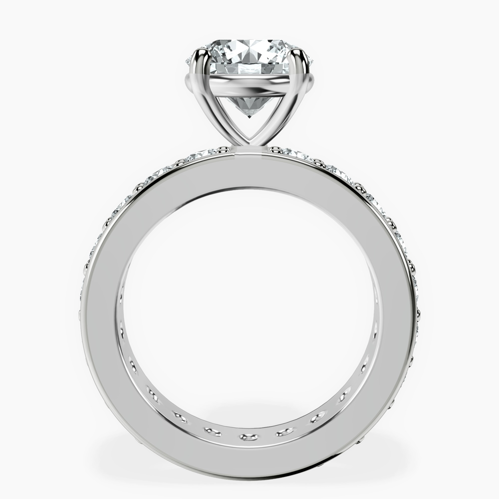 2.04 ct. round Madeline Full Eternity Ring in 14kt white gold side right image one