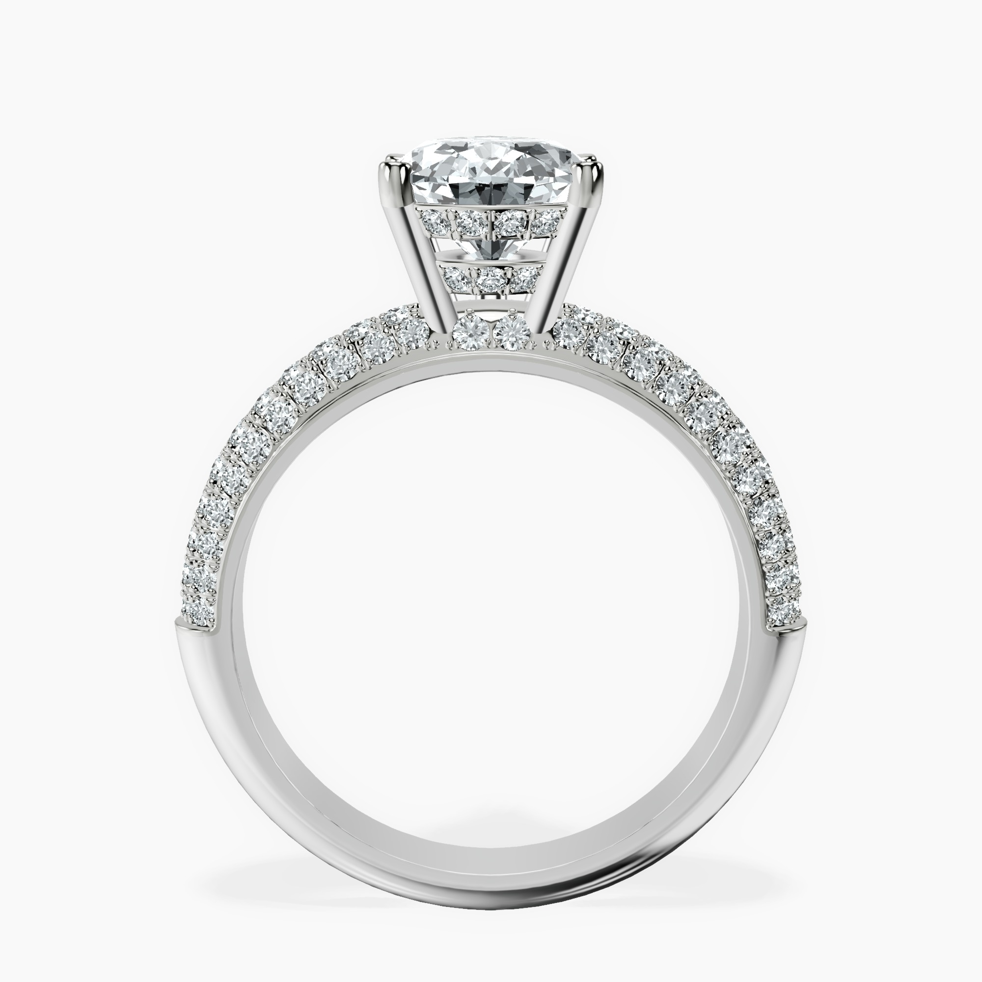1.45 ct. pear Amira Luxe Ring in 18kt white gold side right image one