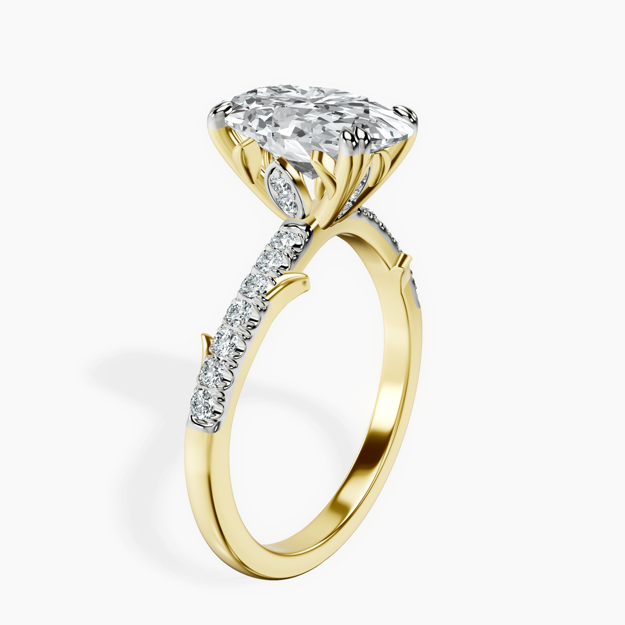 2.40 ct. oval Phoebe Twigs Ring in 18kt yellow gold standing product image one
