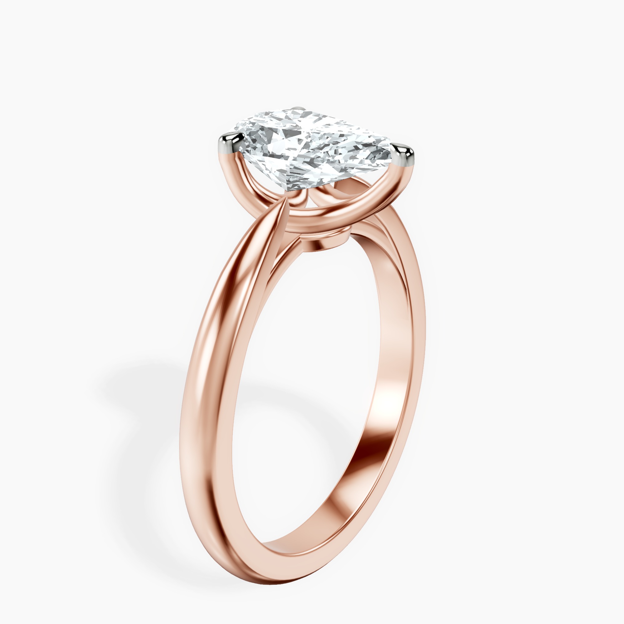 1.34 ct. pear Azalea Solitaire Ring in 18kt rose gold standing product image one