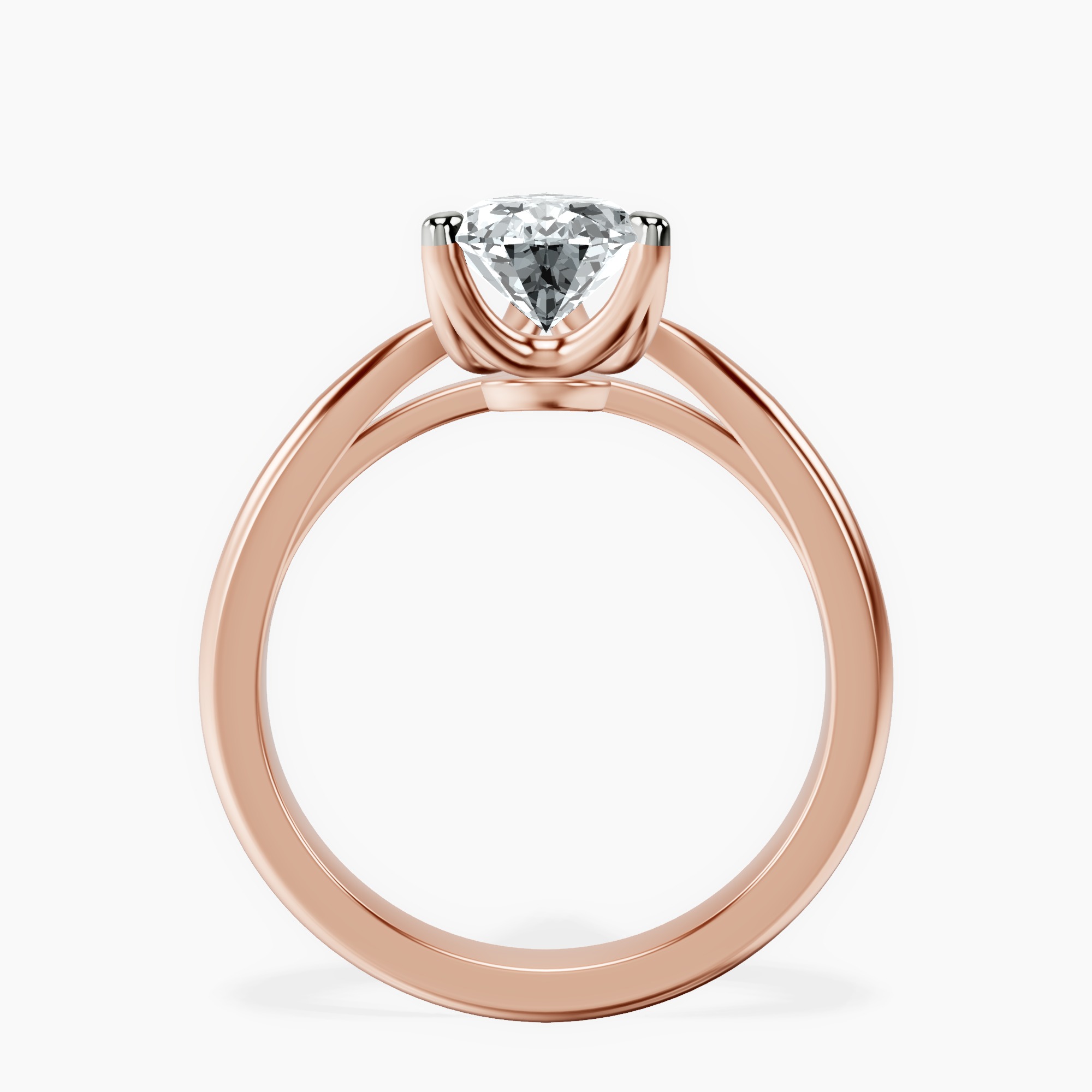 1.34 ct. pear Azalea Solitaire Ring in 18kt rose gold side right image one