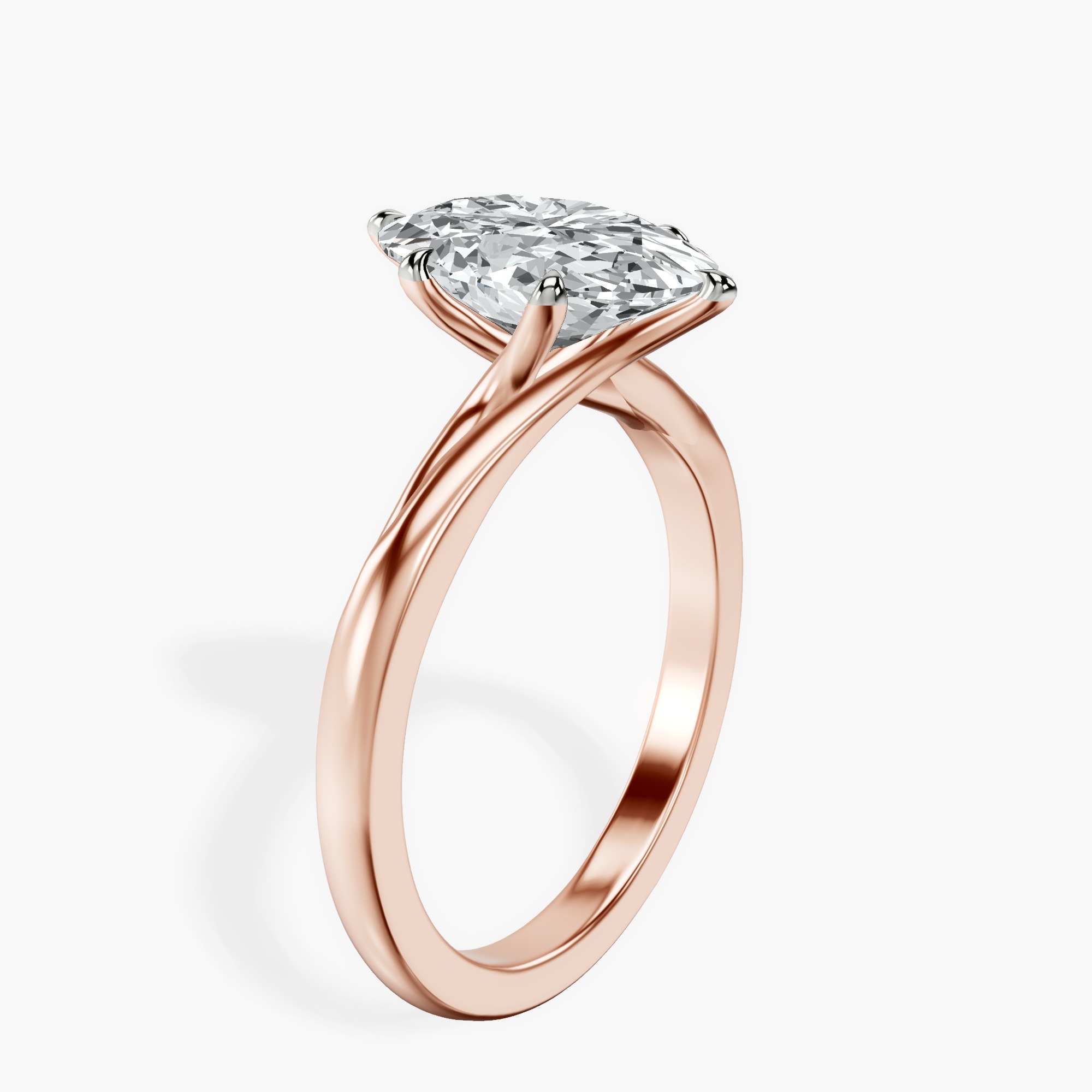 2.40 ct. oval Seraphina Solitaire Ring in 18kt rose gold standing product image one