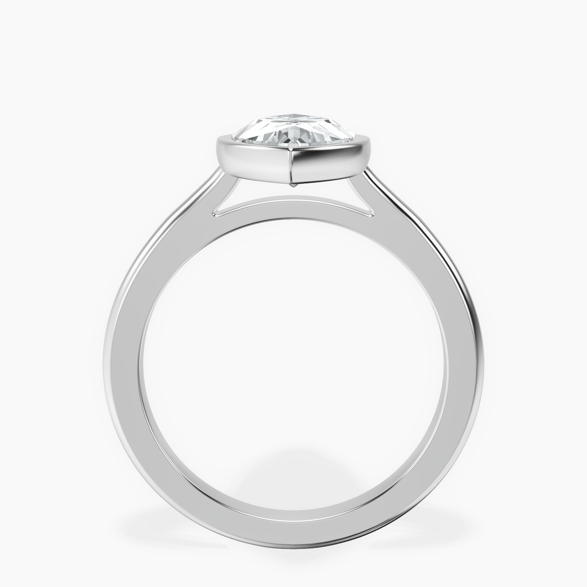2.92 ct. marquise Calliope Solitaire Ring in 10kt white gold side right image one