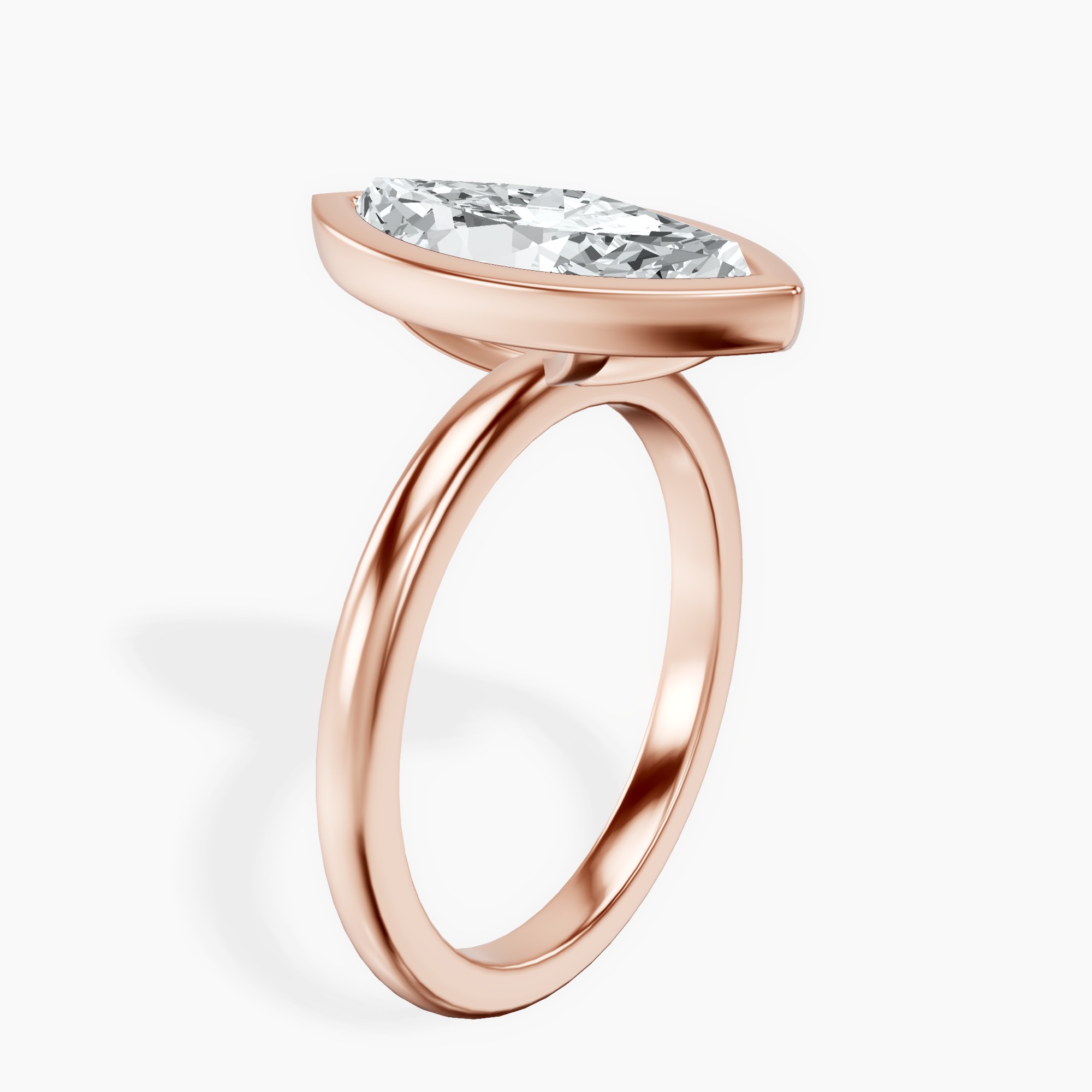 2.73 ct. marquise Eugenia Solitaire Ring in 10kt rose gold standing product image one