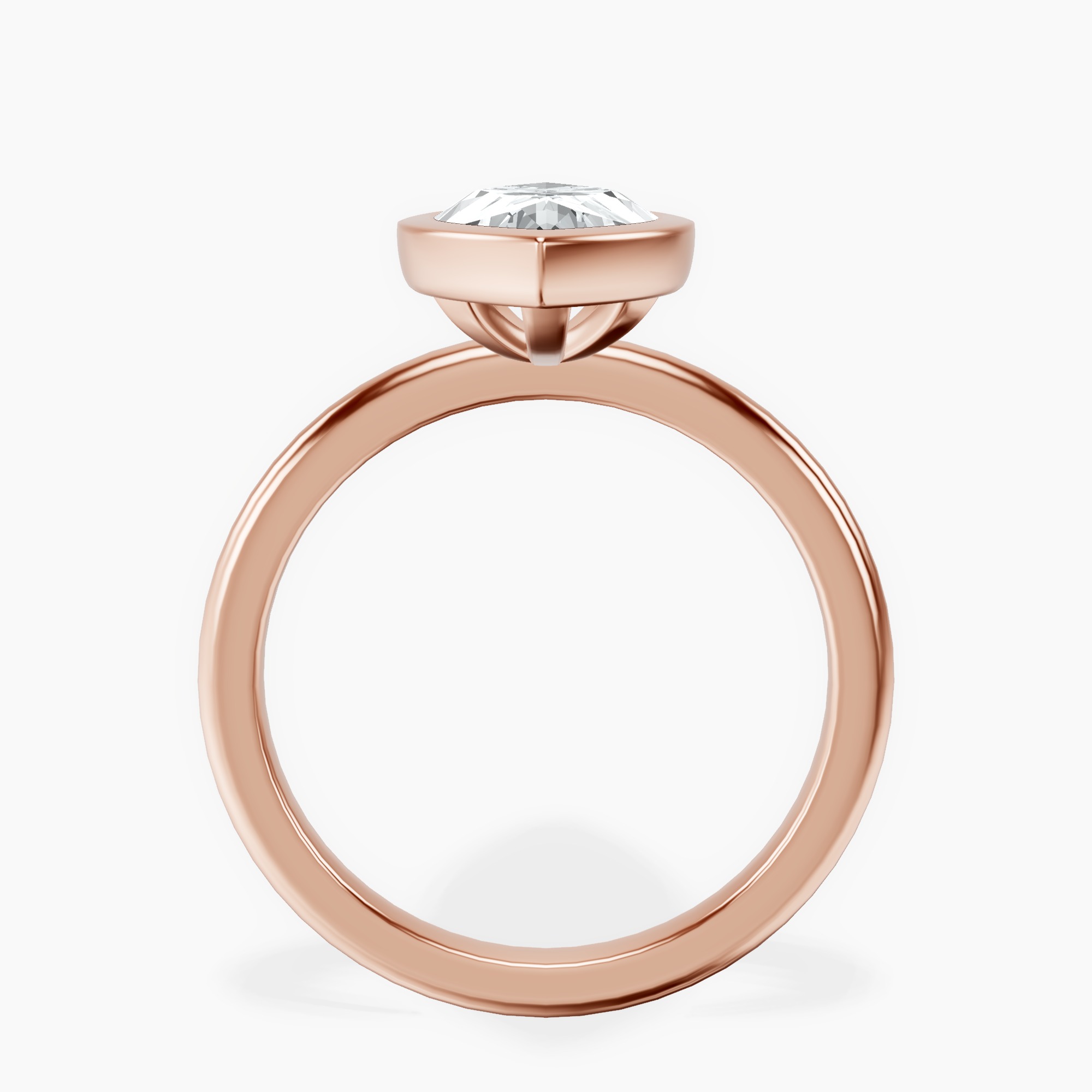 2.73 ct. marquise Eugenia Solitaire Ring in 10kt rose gold side right image one