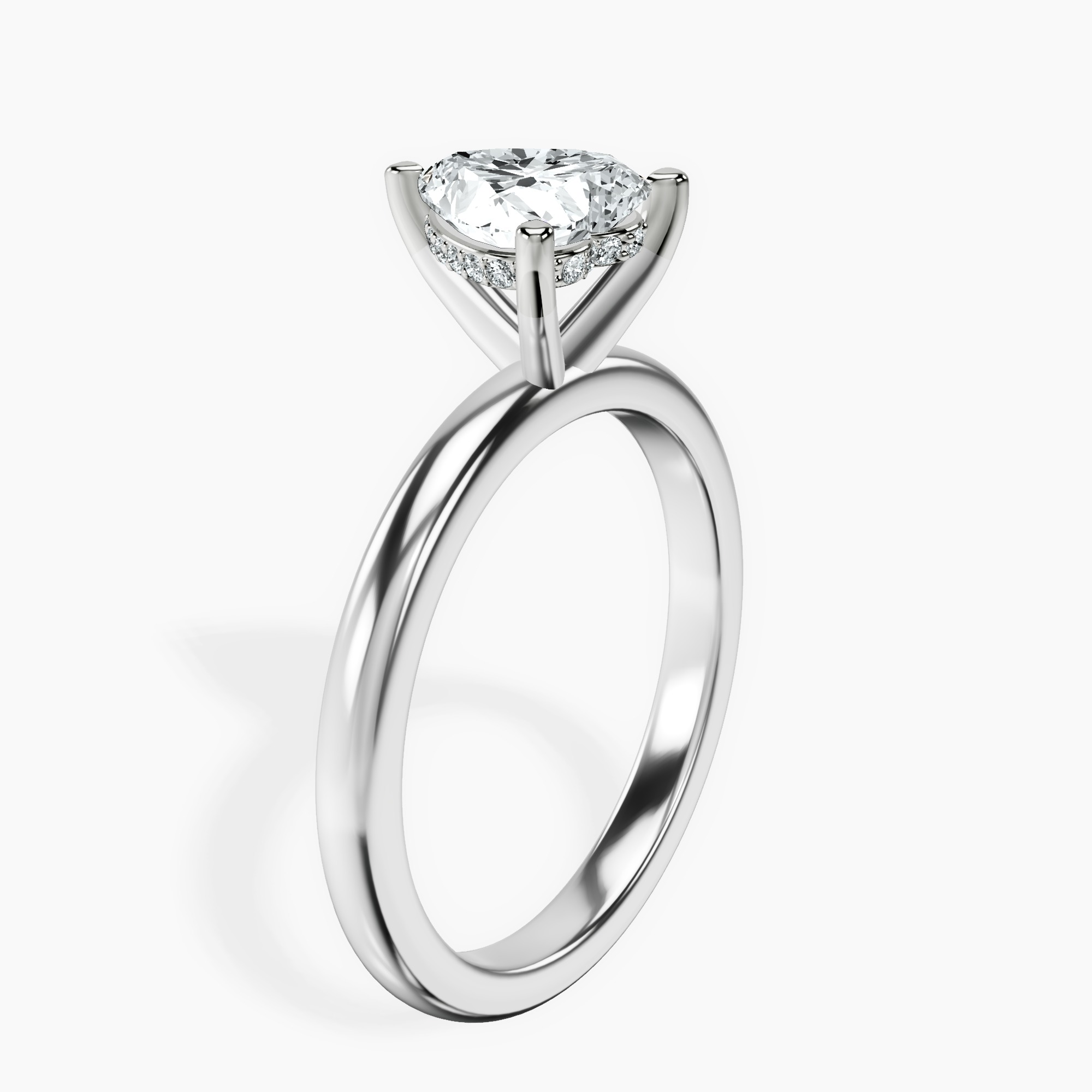 1.29 ct. heart Mildred Solitaire Ring in 14kt white gold standing product image one