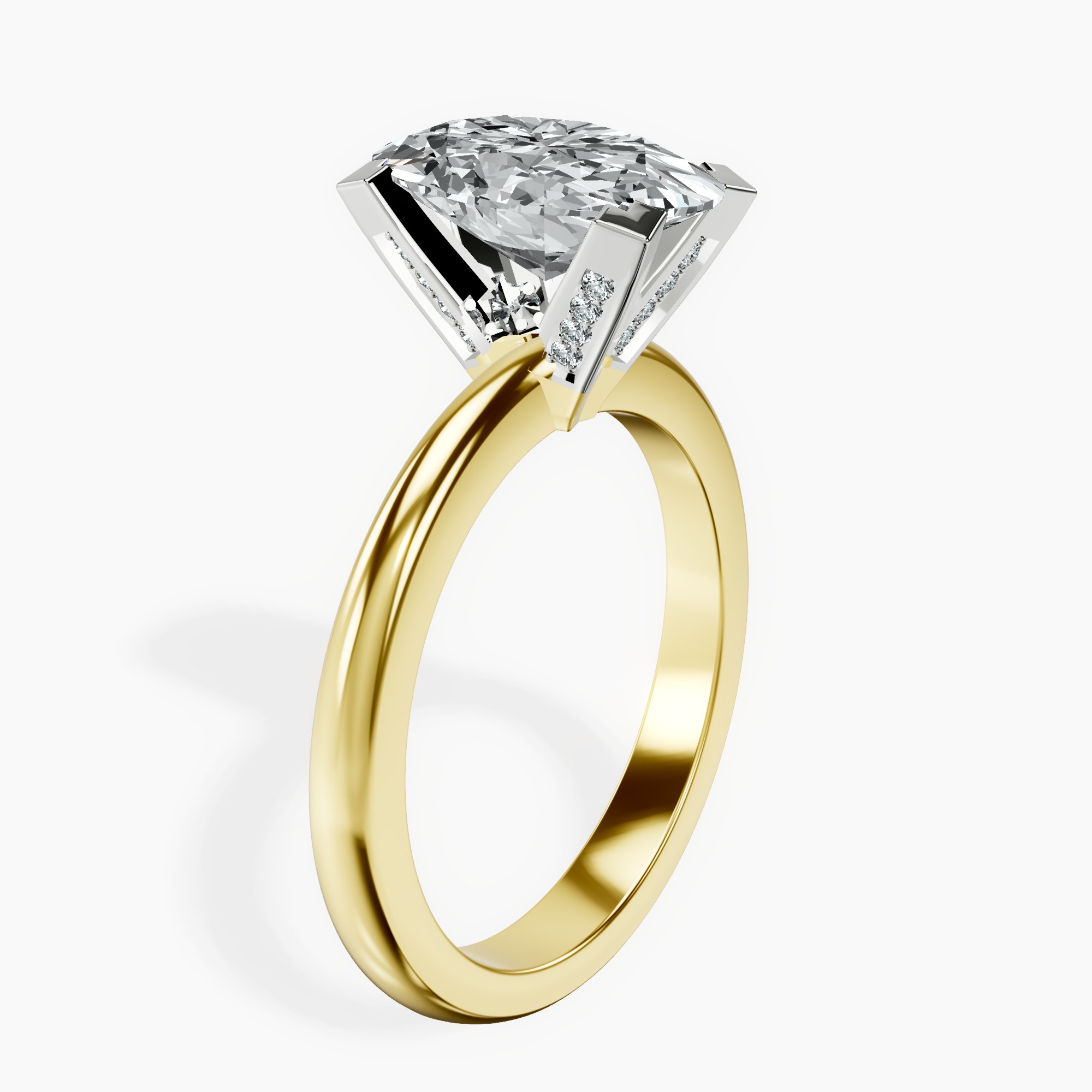 2.40 ct. oval Cordelia Solitaire Ring in 10kt yellow gold standing product image one