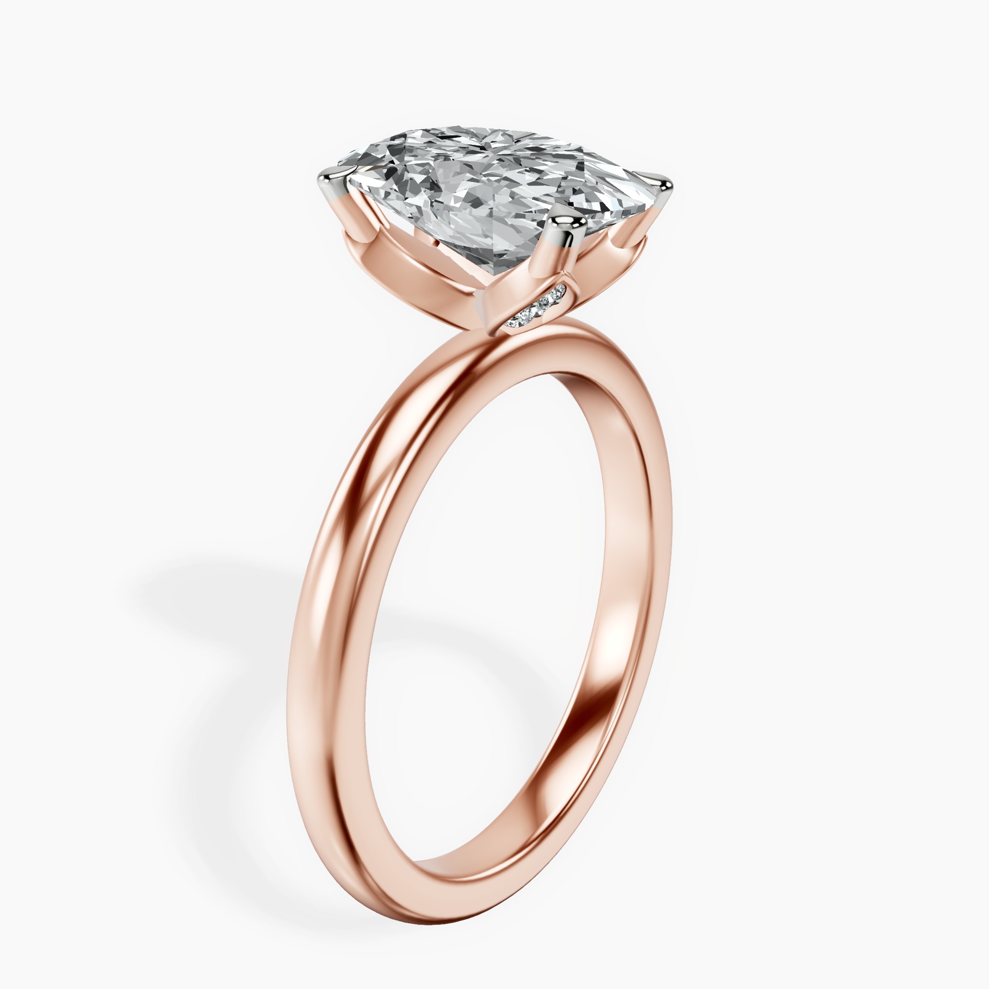 2.44 ct. oval Matilda Solitaire Ring in 10kt rose gold standing product image one
