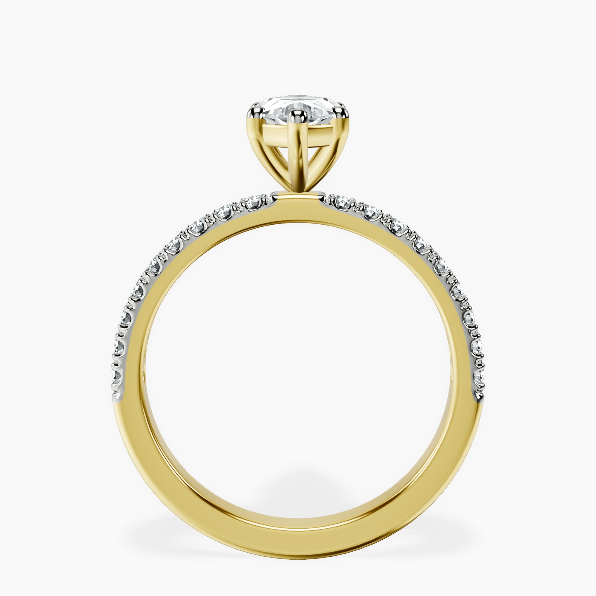 1.39 ct. marquise Nomi Eternity Ring in 18kt yellow gold side right image one
