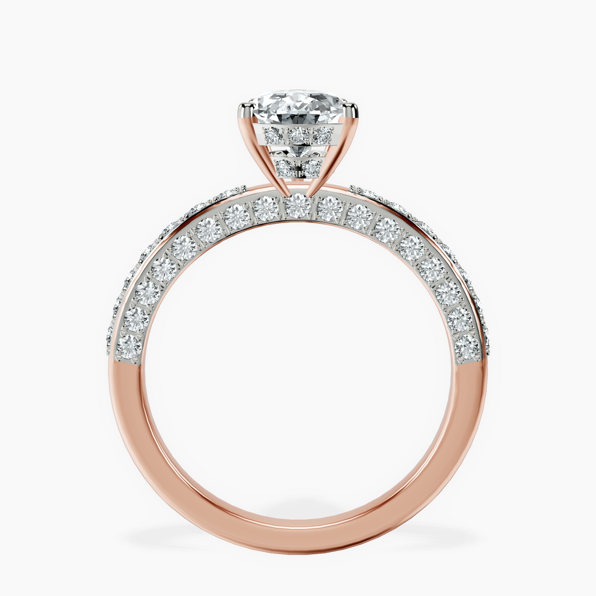 1.34 ct. pear Adele Engagement Ring in 18kt rose gold side right image one