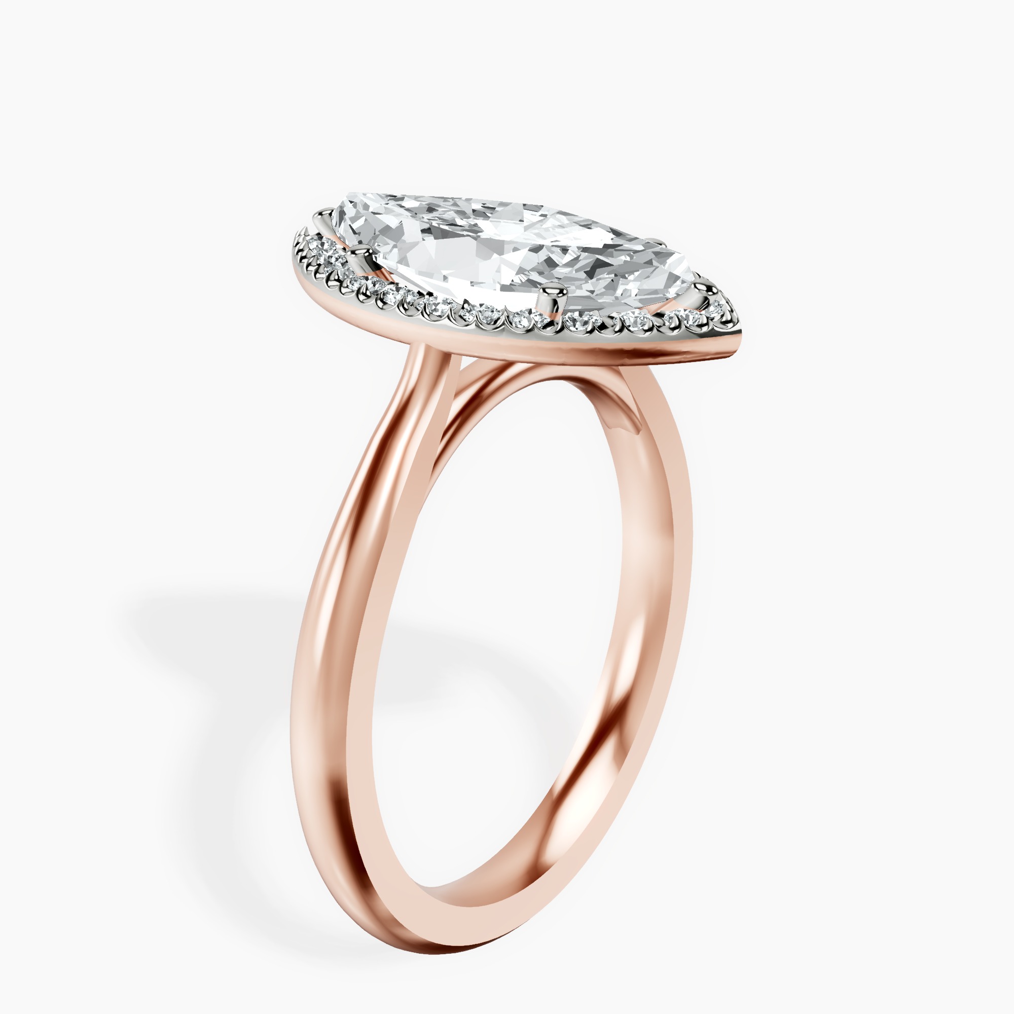 2.73 ct. marquise Harriet Ring in 14kt rose gold standing product image one