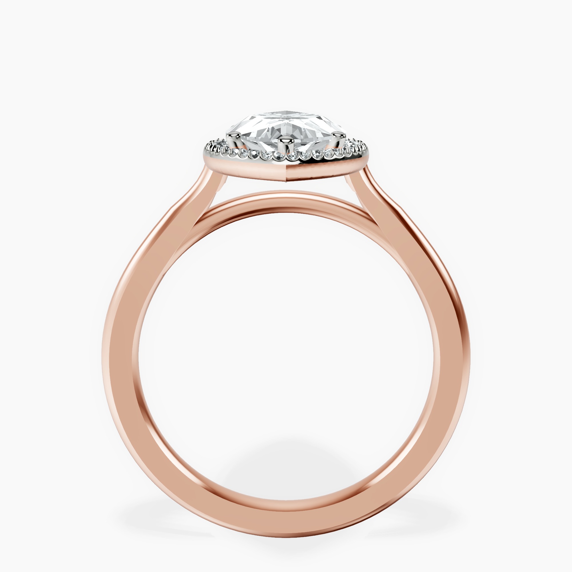 2.73 ct. marquise Harriet Ring in 14kt rose gold side right image one