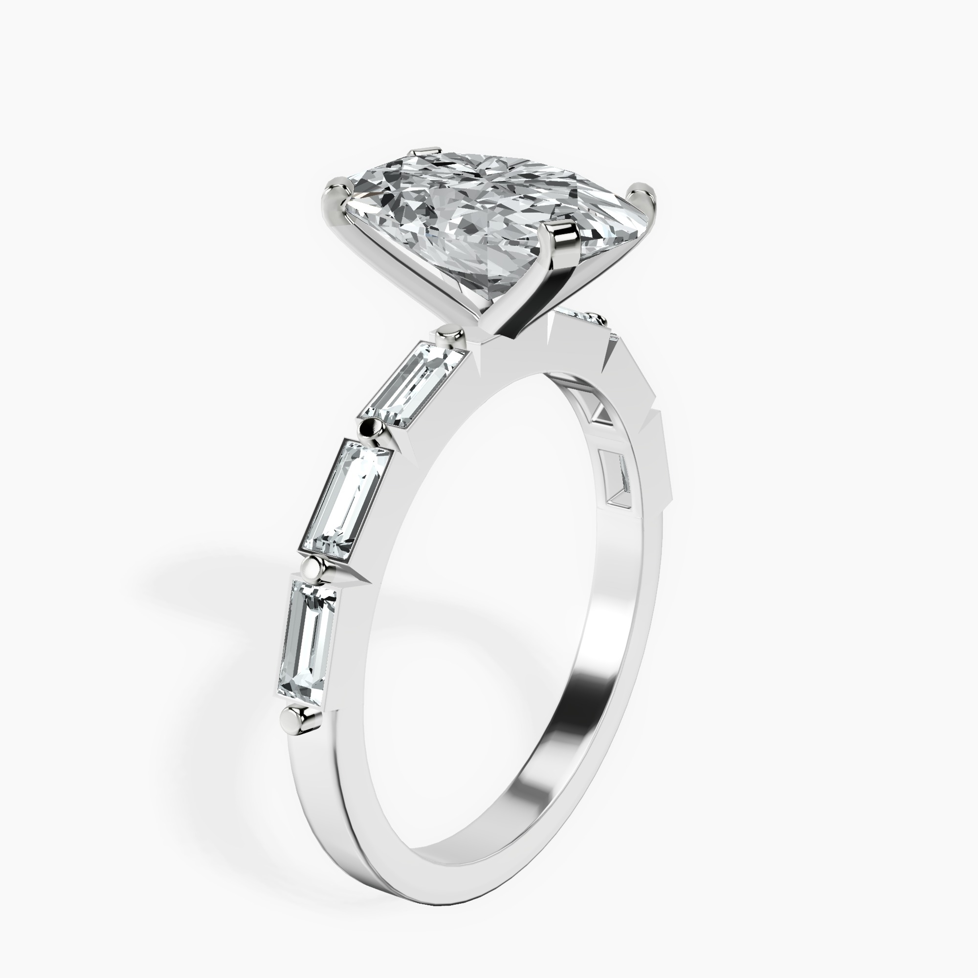2.40 ct. oval Kimberly Ring in 18kt white gold standing product image one