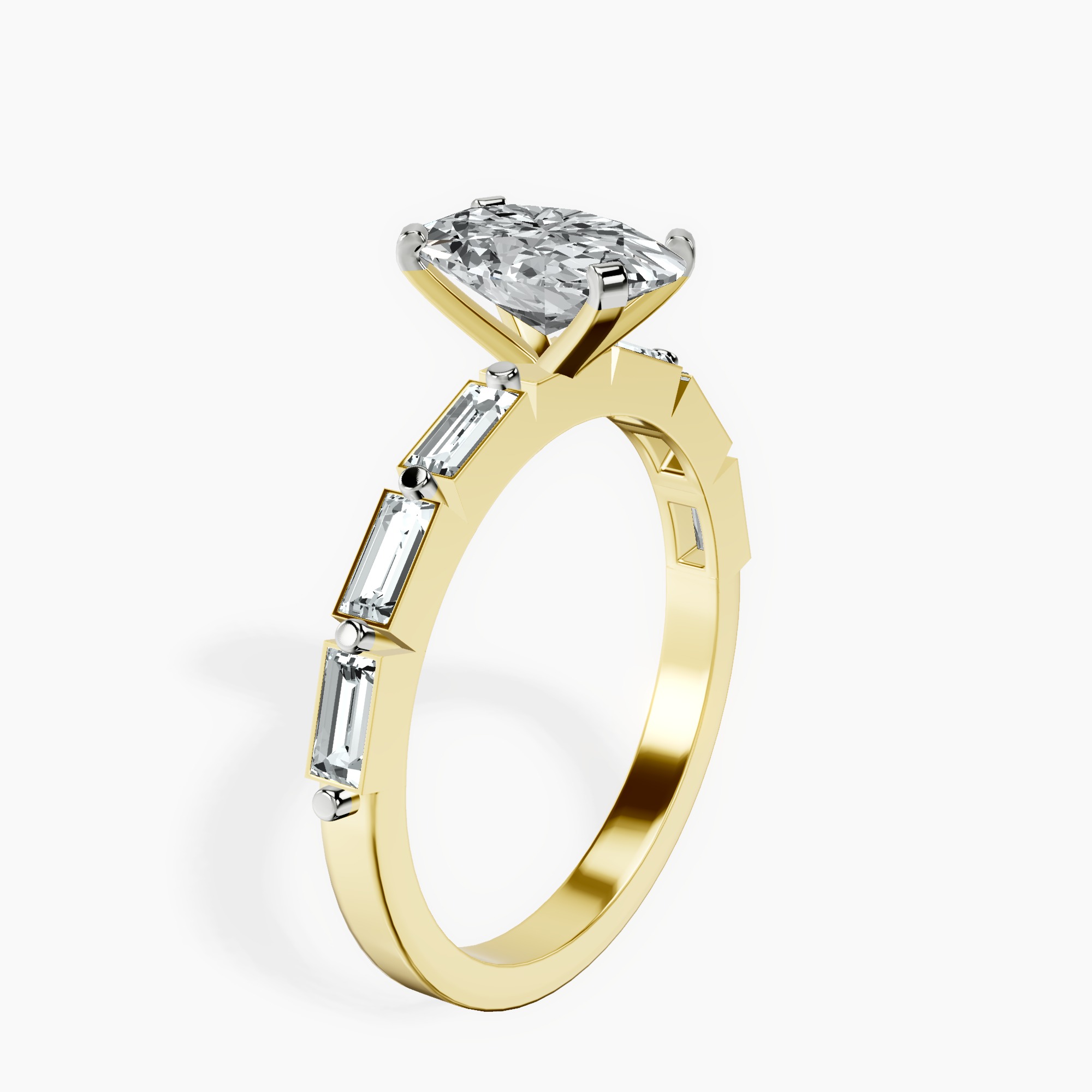 1.37 ct. oval Kimberly Ring in 14kt yellow gold standing product image one