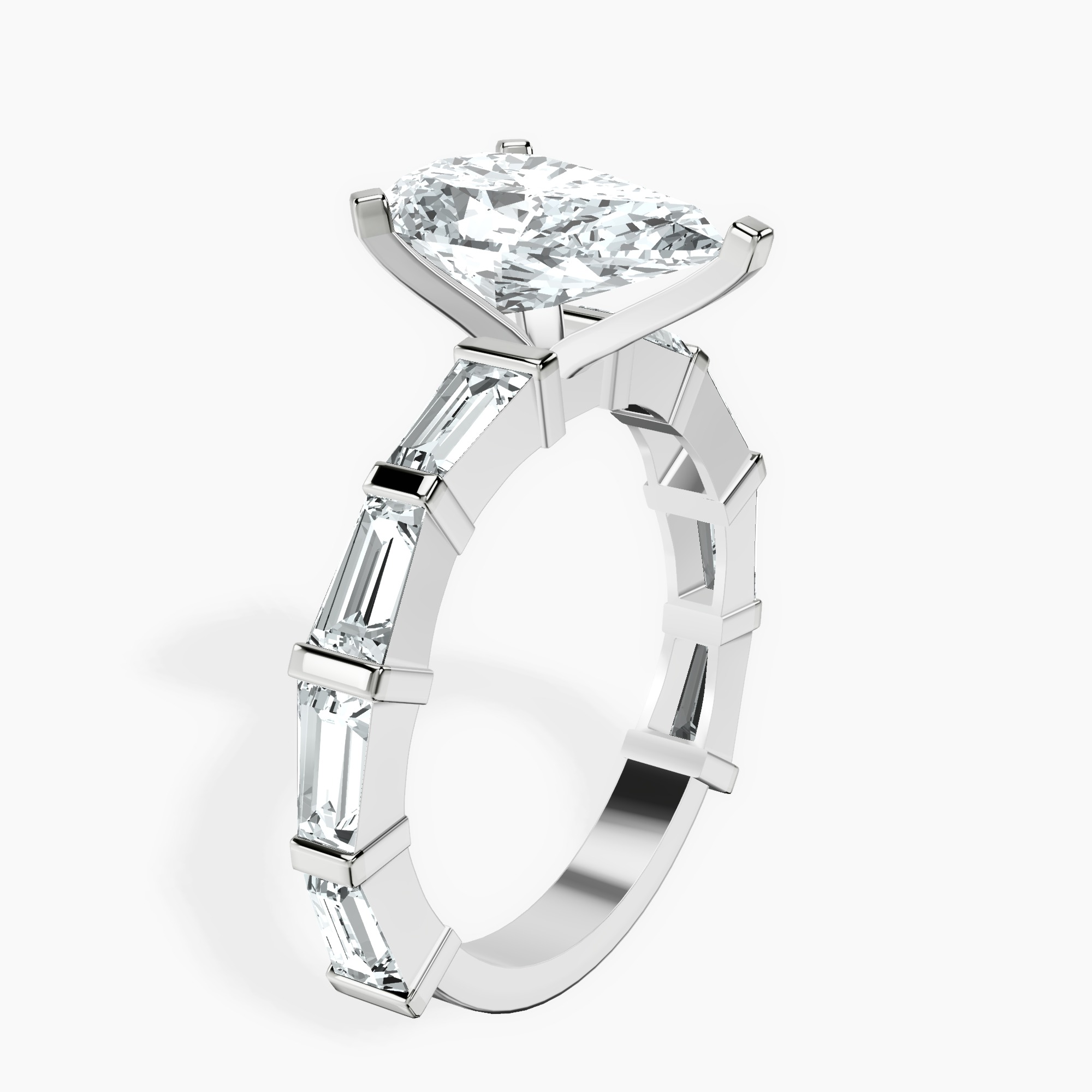 2.59 ct. pear Gizele Ring in platinum standing product image one
