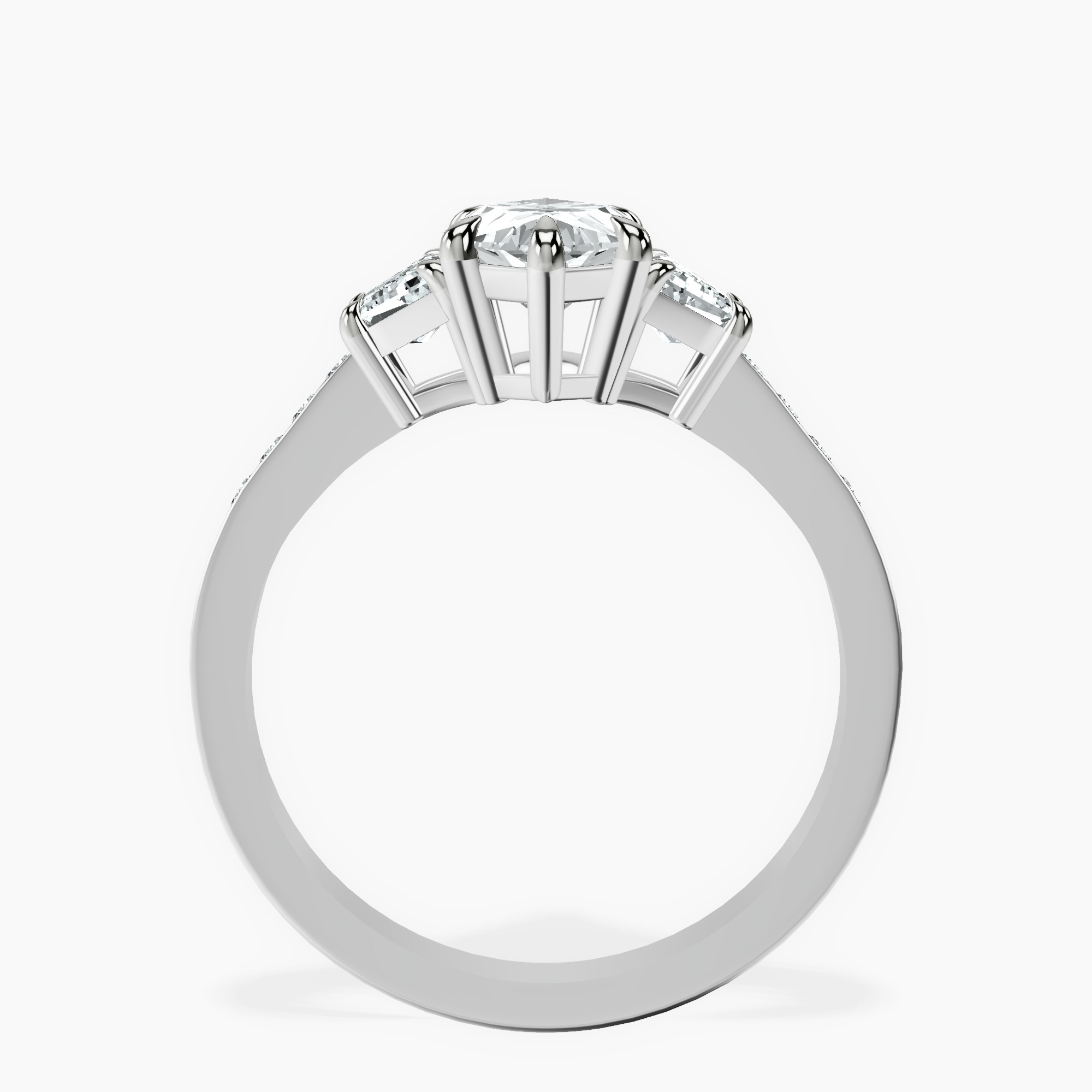 2.73 ct. marquise Daria Ring in 18kt white gold side right image one