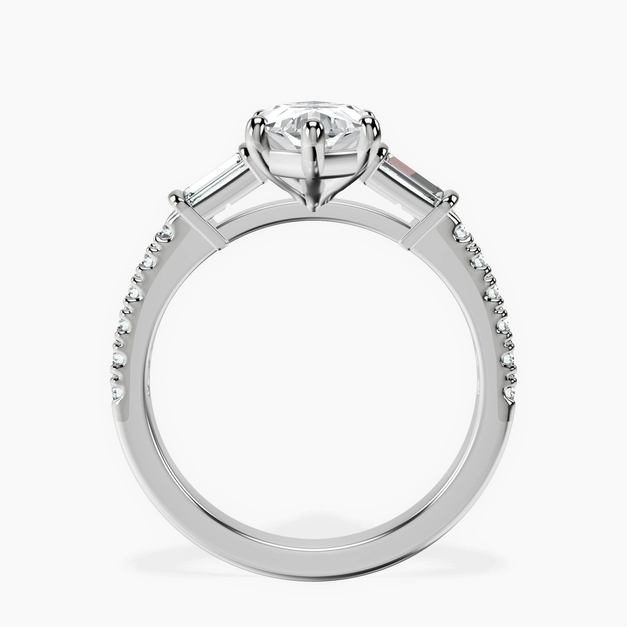 2.73 ct. marquise Opalina Charm Ring in 10kt white gold side right image one