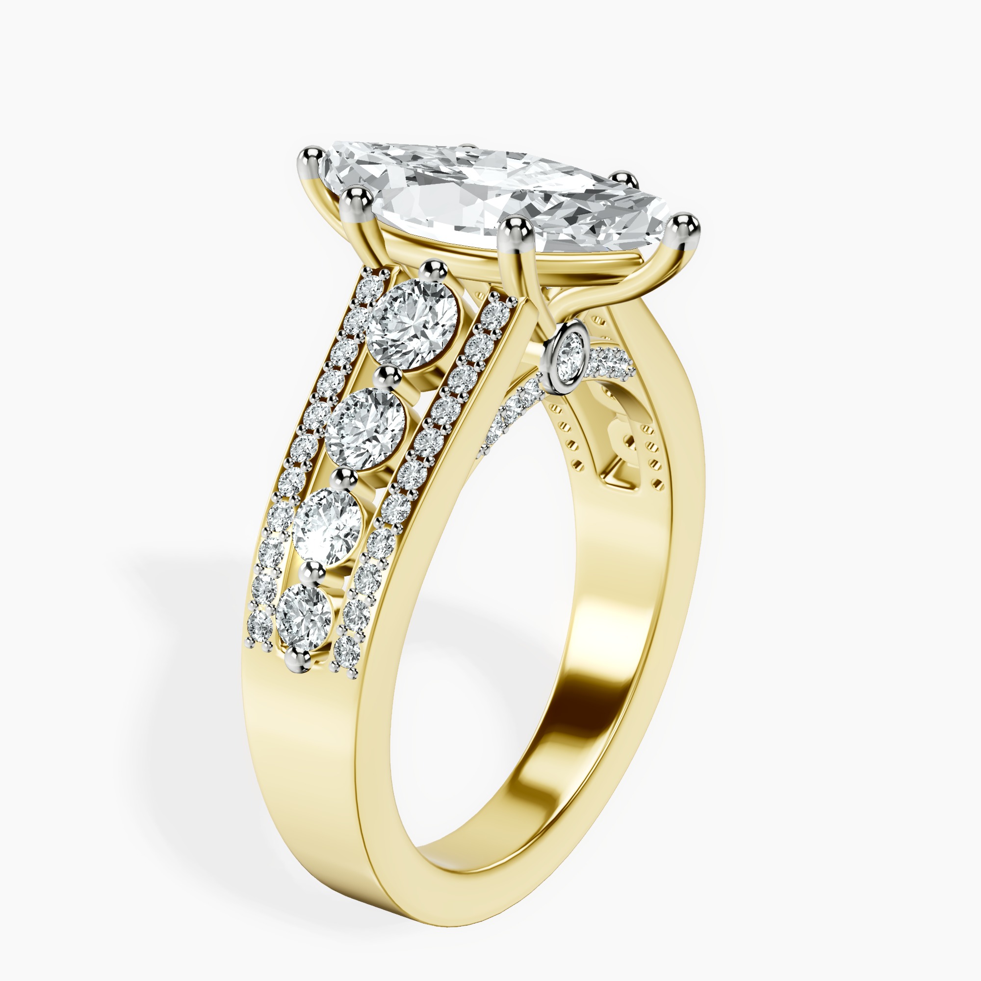 1.39 ct. marquise Eos Spark Lab Diamond Ring in 14kt yellow gold standing product image one