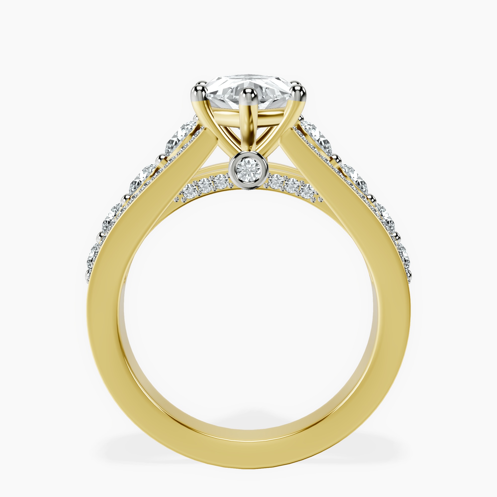 1.39 ct. marquise Eos Spark Lab Diamond Ring in 14kt yellow gold side right image one