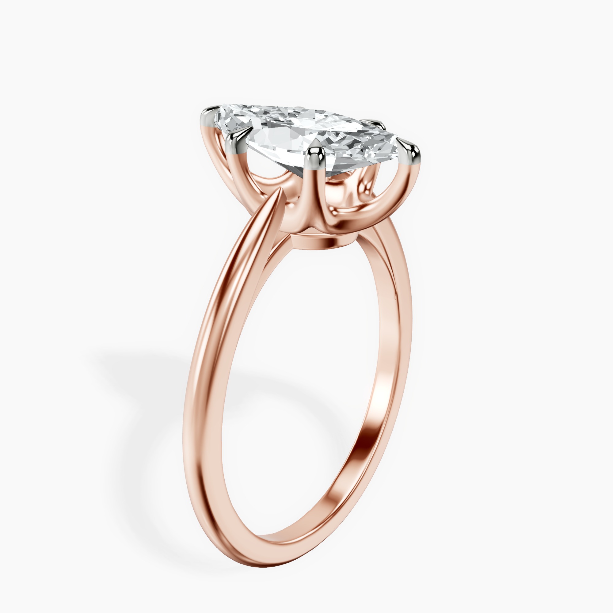2.40 ct. marquise Azalea Solitaire Ring in 18kt rose gold standing product image one