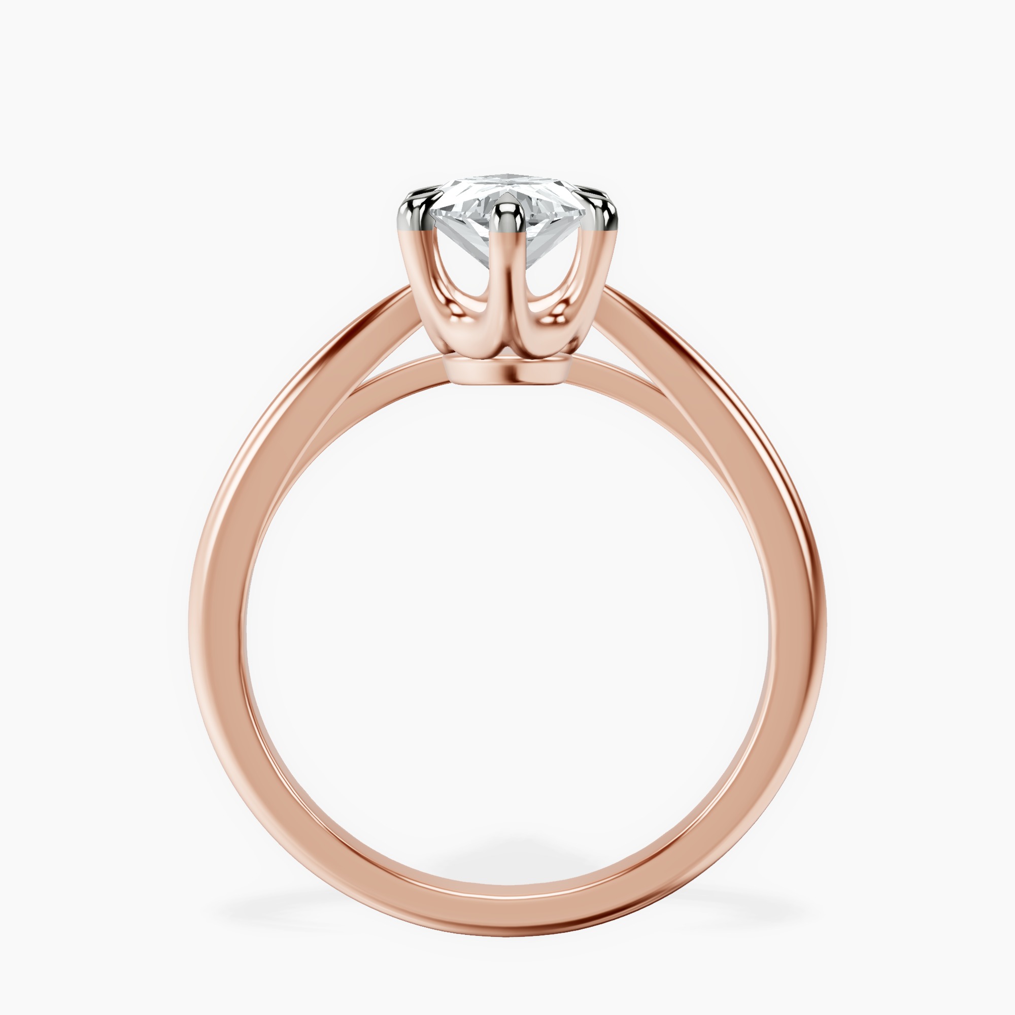 2.40 ct. marquise Azalea Solitaire Ring in 18kt rose gold side right image one