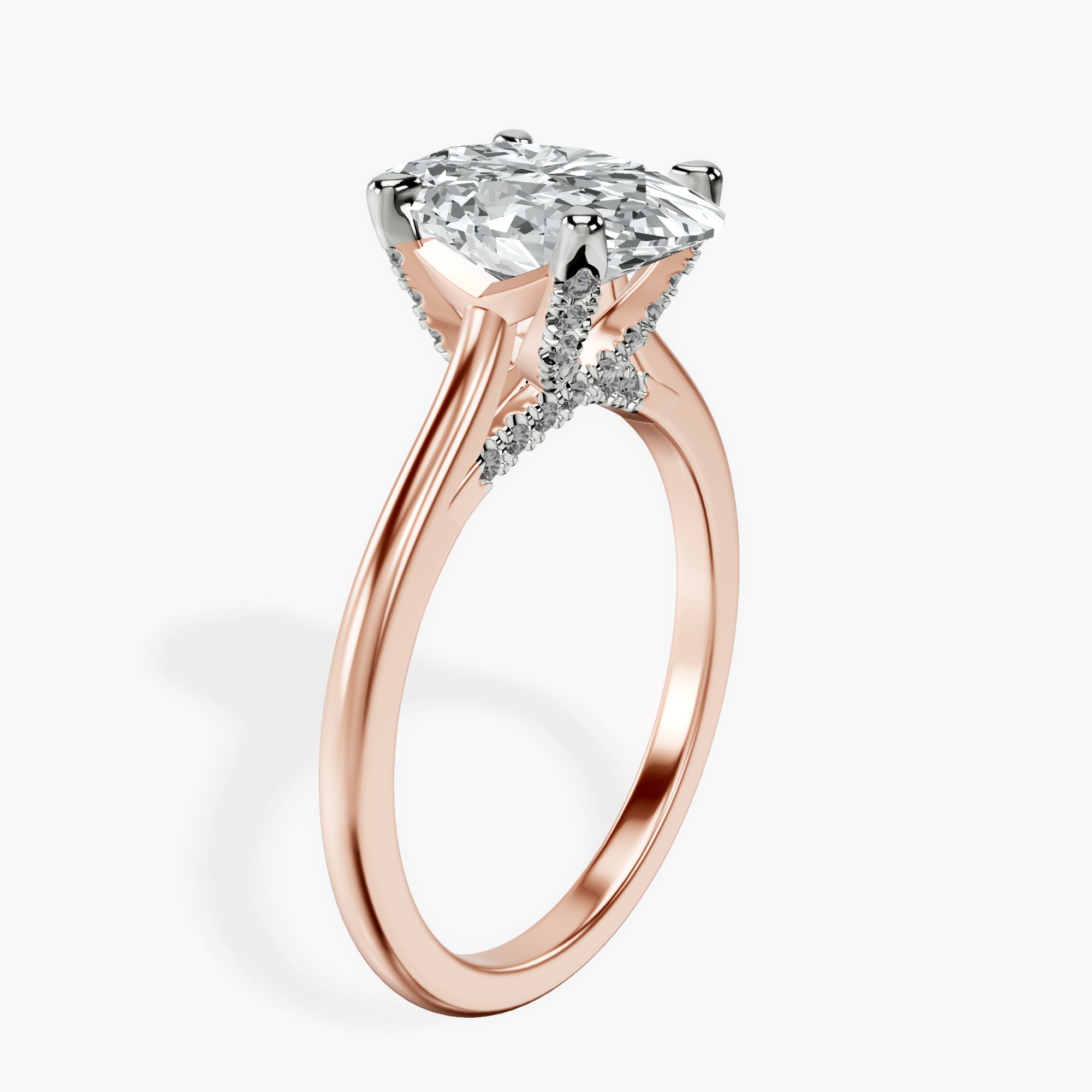 2.40 ct. oval Agnes Solitaire Ring in 18kt rose gold standing product image one