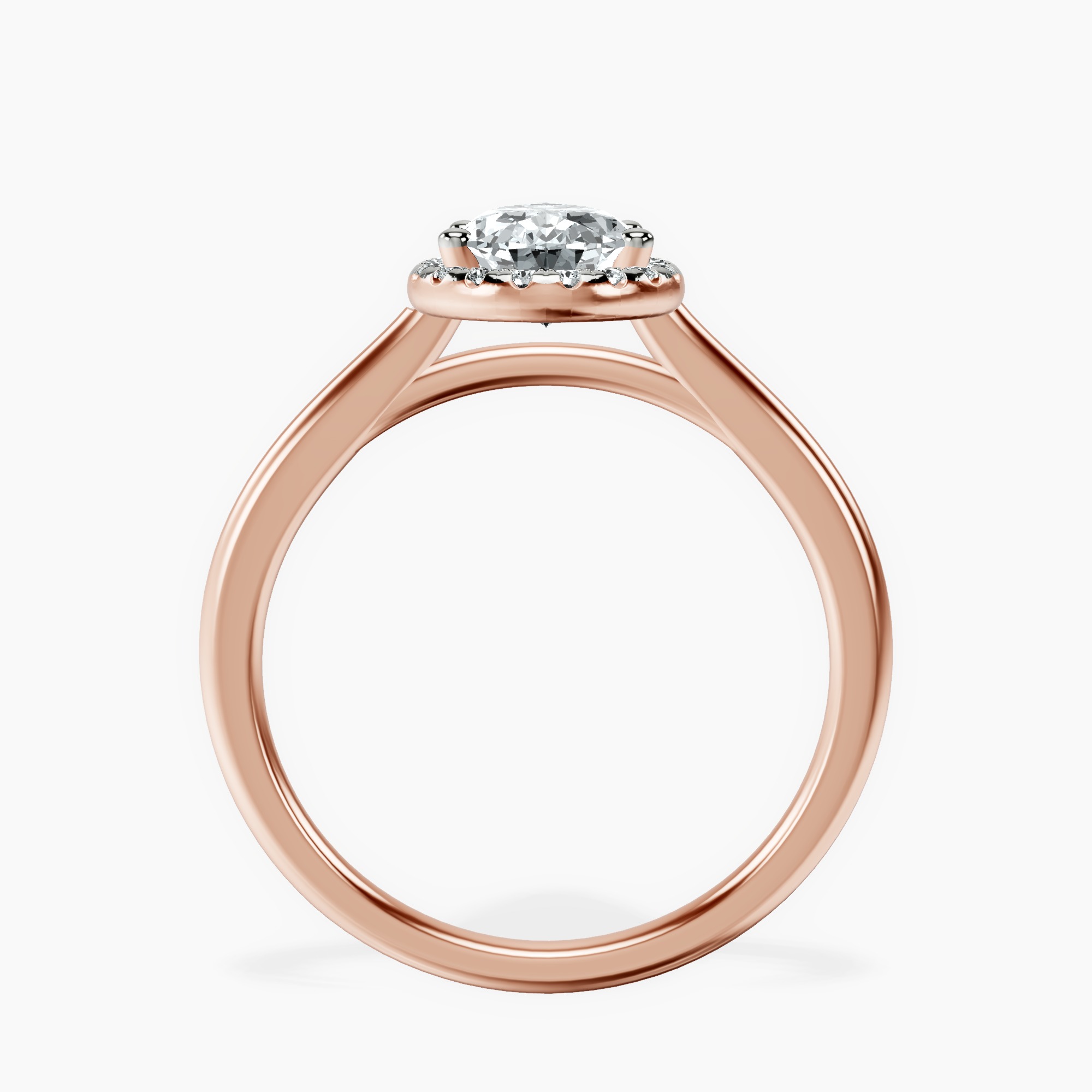 1.40 ct. pear Harriet Ring in 10kt rose gold side right image one